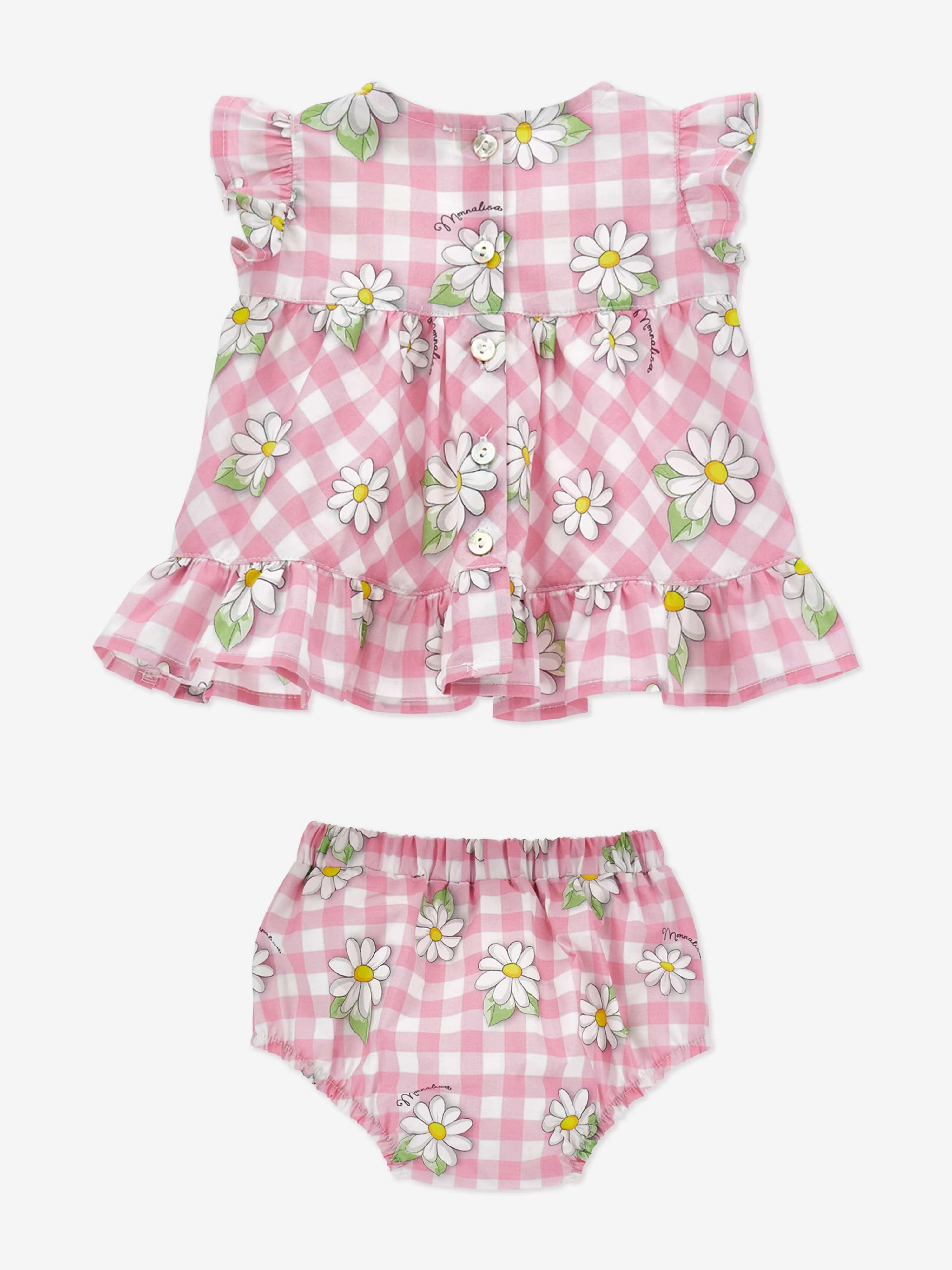 Baby Girls Daisy Kleid und Bloomers Set in Rosa