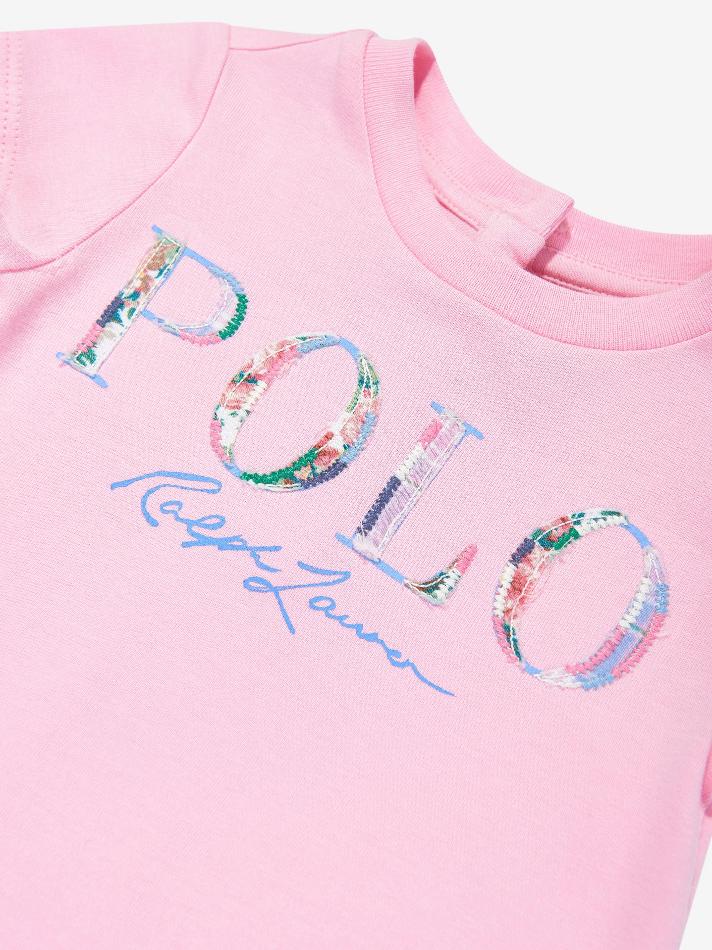 Polo-Logo-Kleid für Baby-Mädchen in Rosa