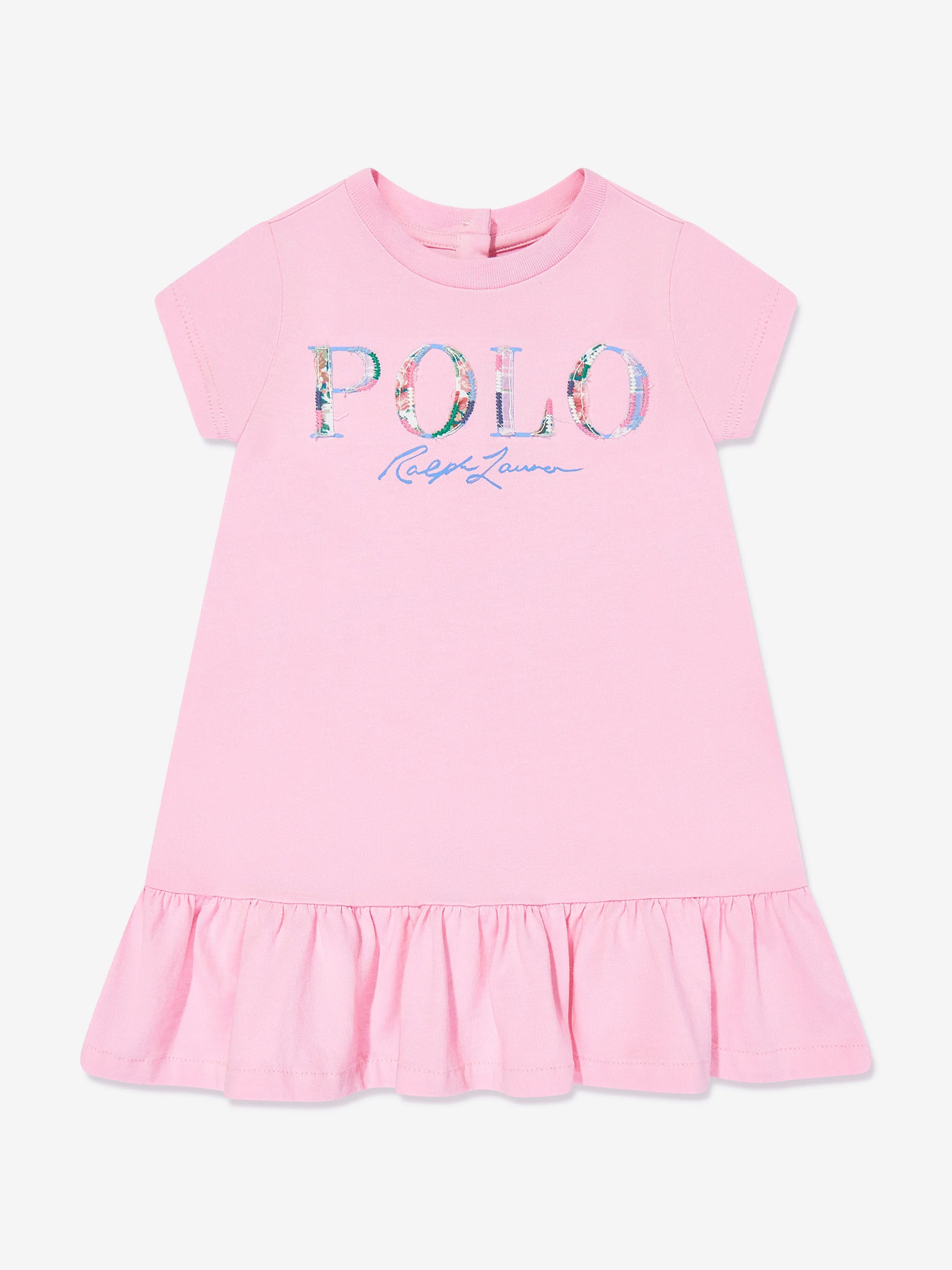 Polo-Logo-Kleid für Baby-Mädchen in Rosa