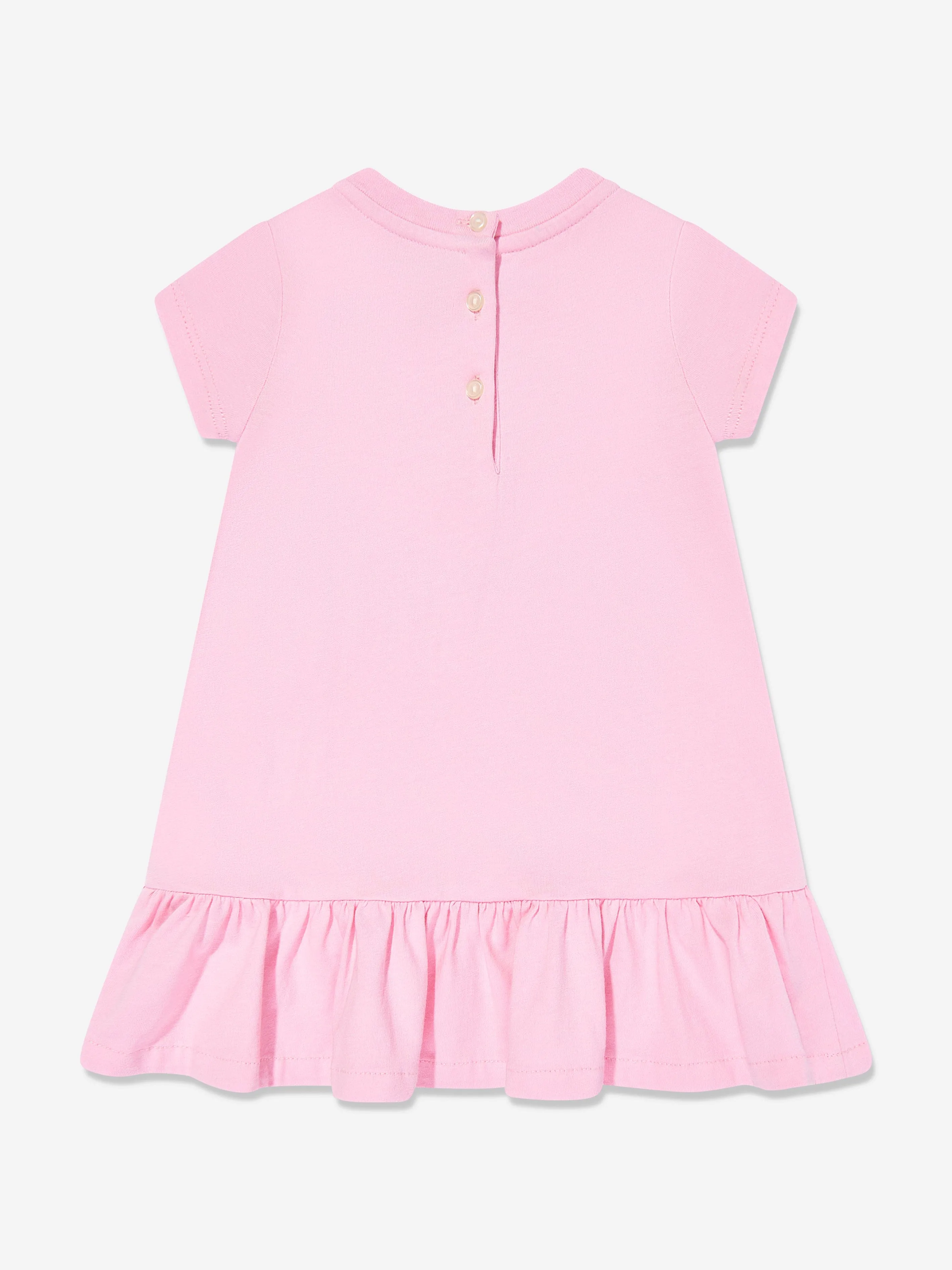 Polo-Logo-Kleid für Baby-Mädchen in Rosa