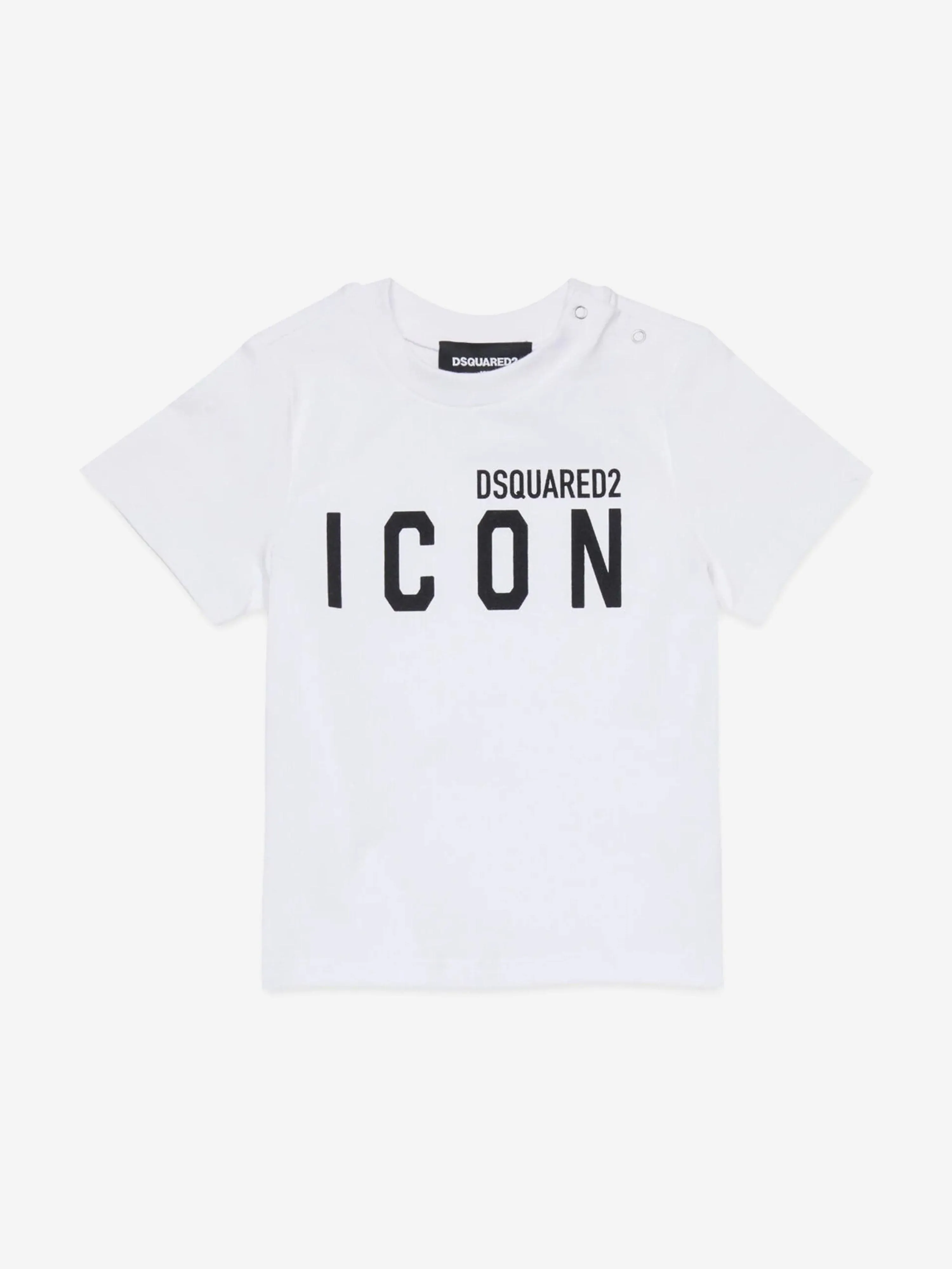 Baby Icon Kurzarm-Pyjama-Set in Weiß