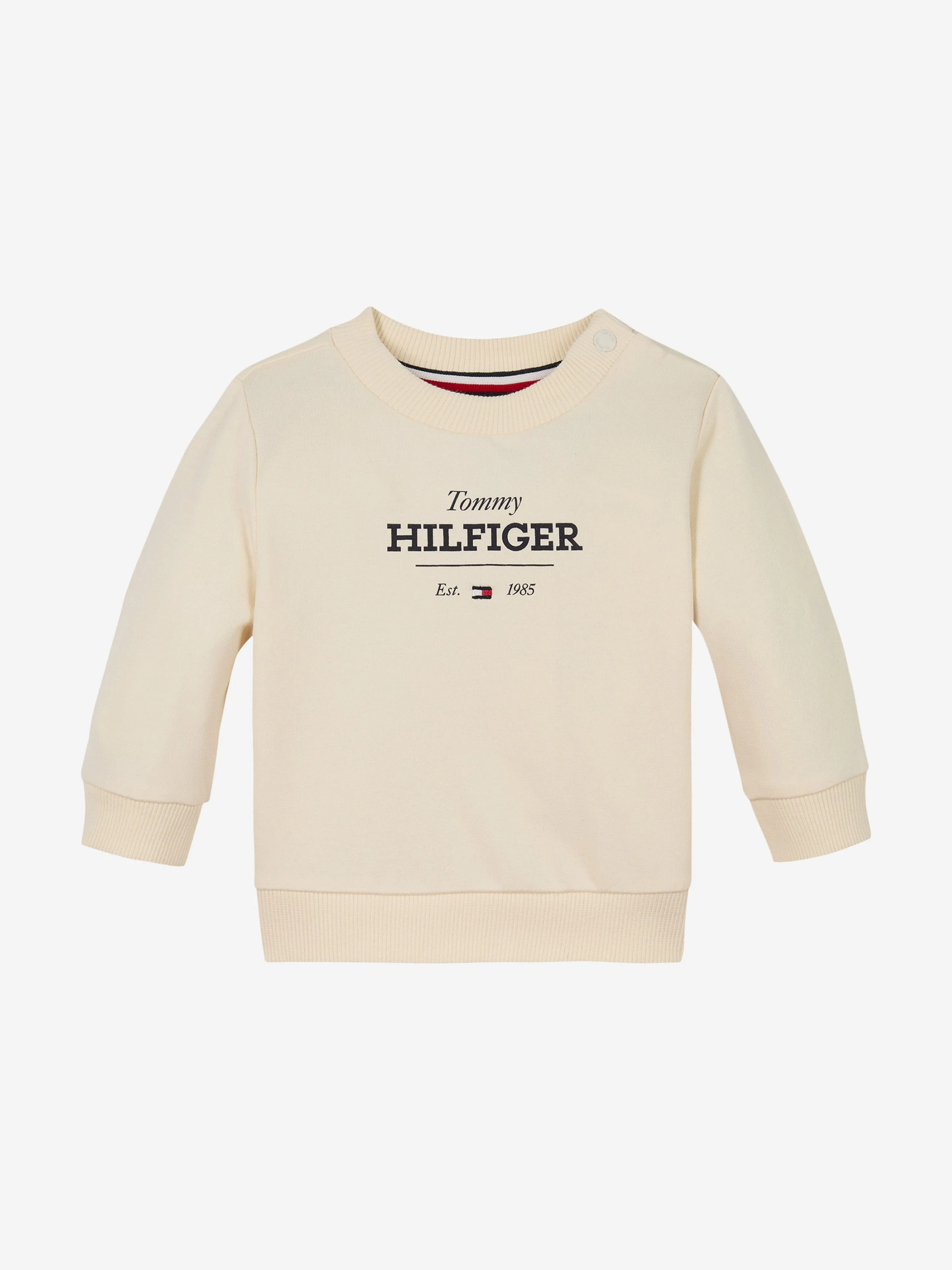 Baby Monotype Logo Tracksuit in Elfenbein
