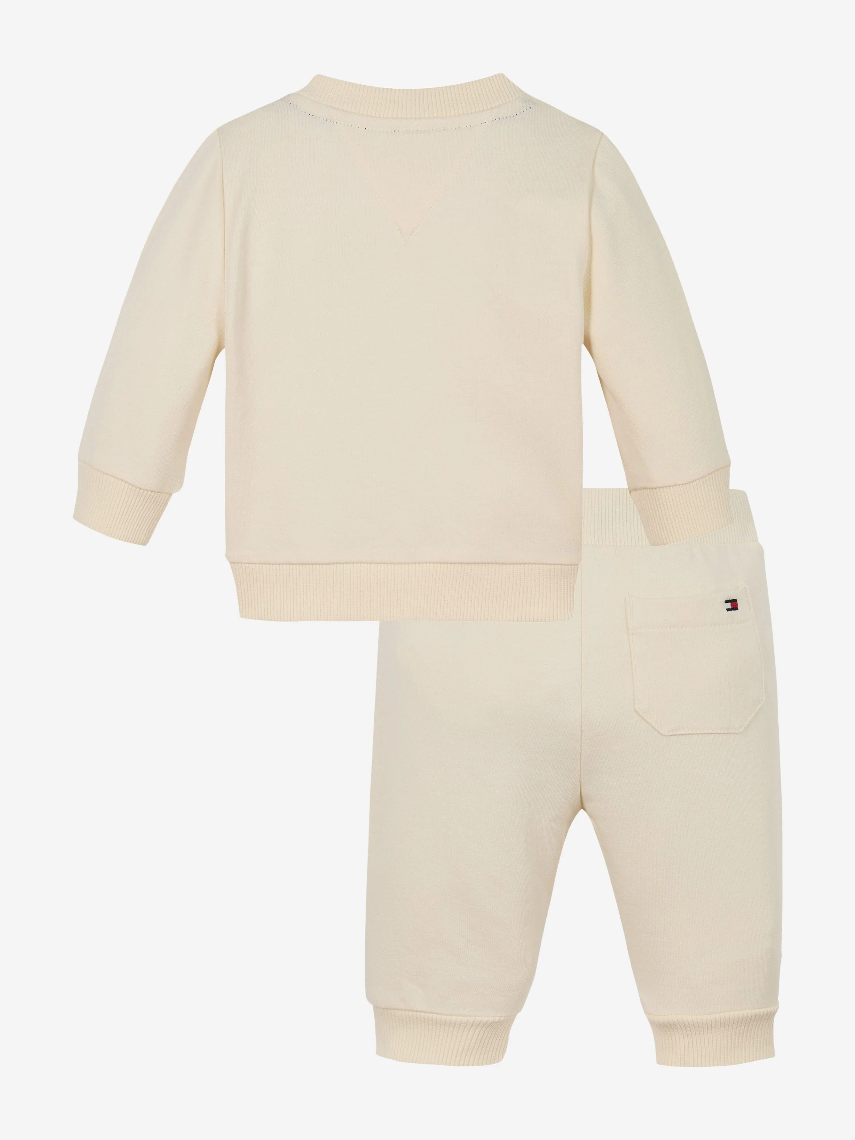 Baby Monotype Logo Tracksuit in Elfenbein