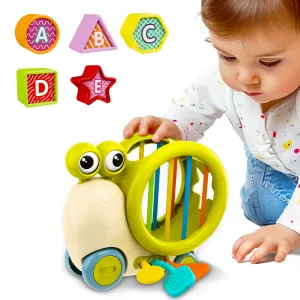 Baby-Schnecken-Aktivitätswürfel, Kleinkind-Montessori-Spielzeug