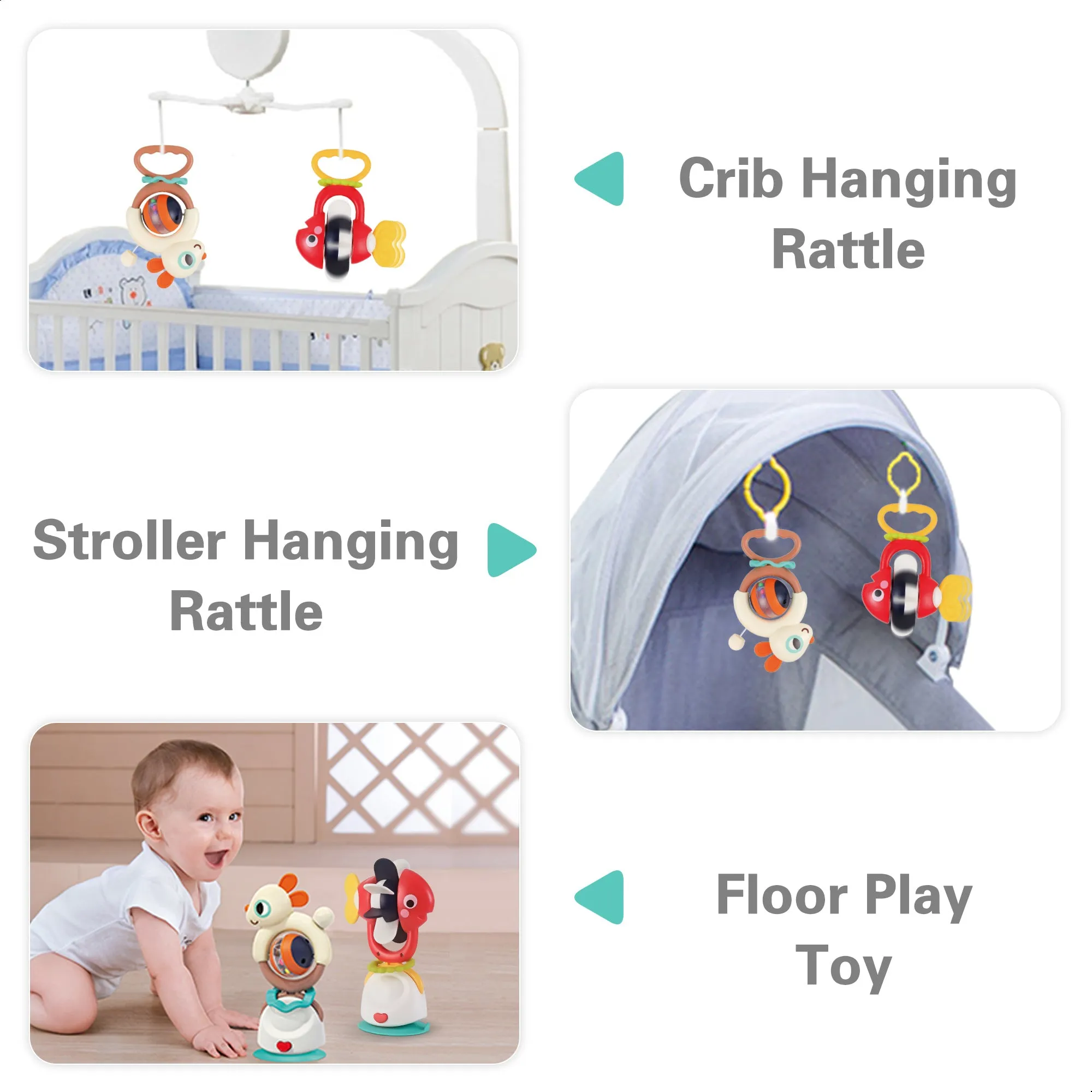 Baby-Saugrassel-Spielzeug