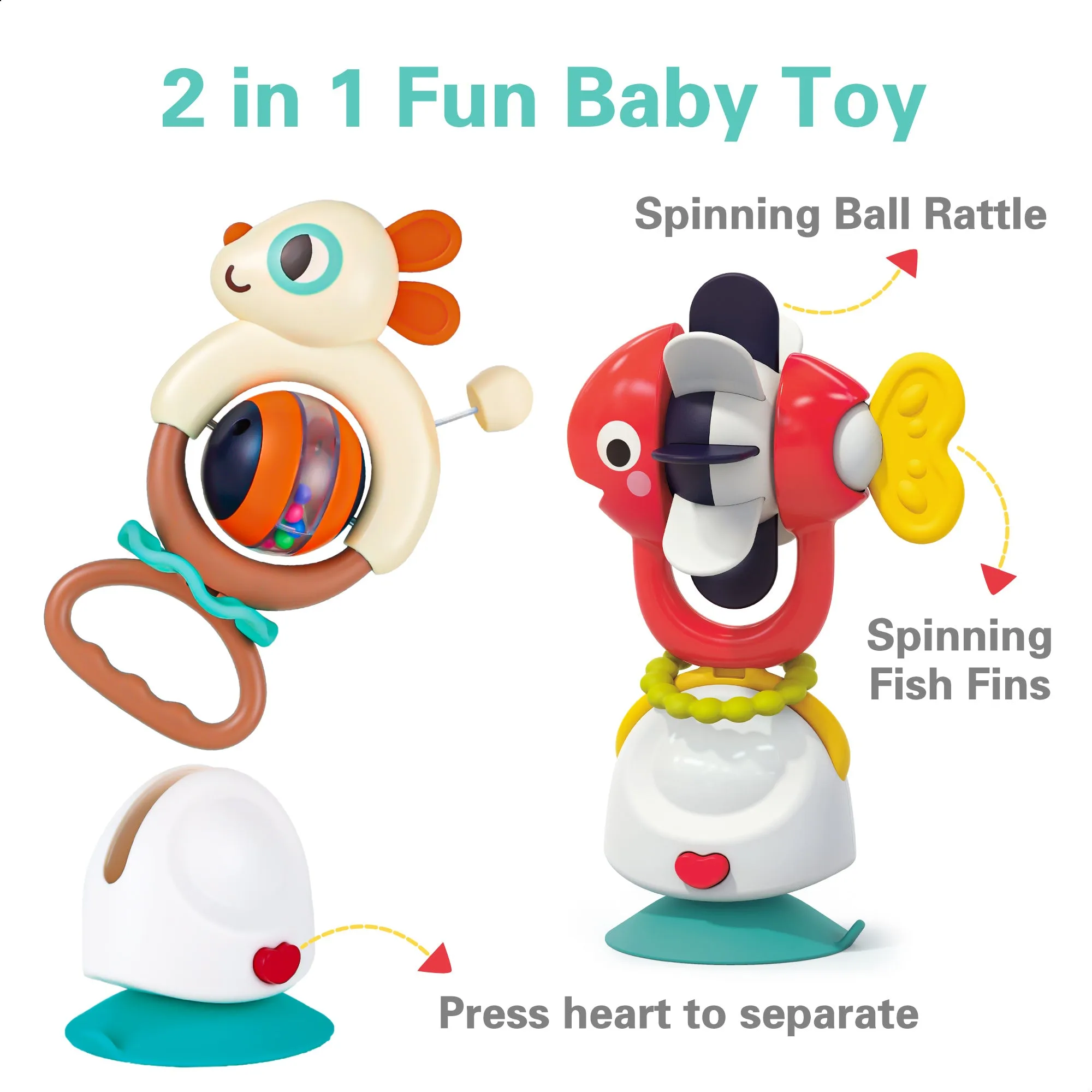 Baby-Saugrassel-Spielzeug