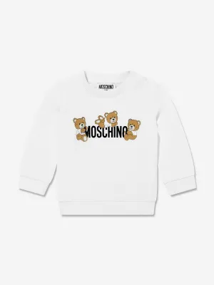 Baby Teddybär Logo Sweatshirt in Weiß