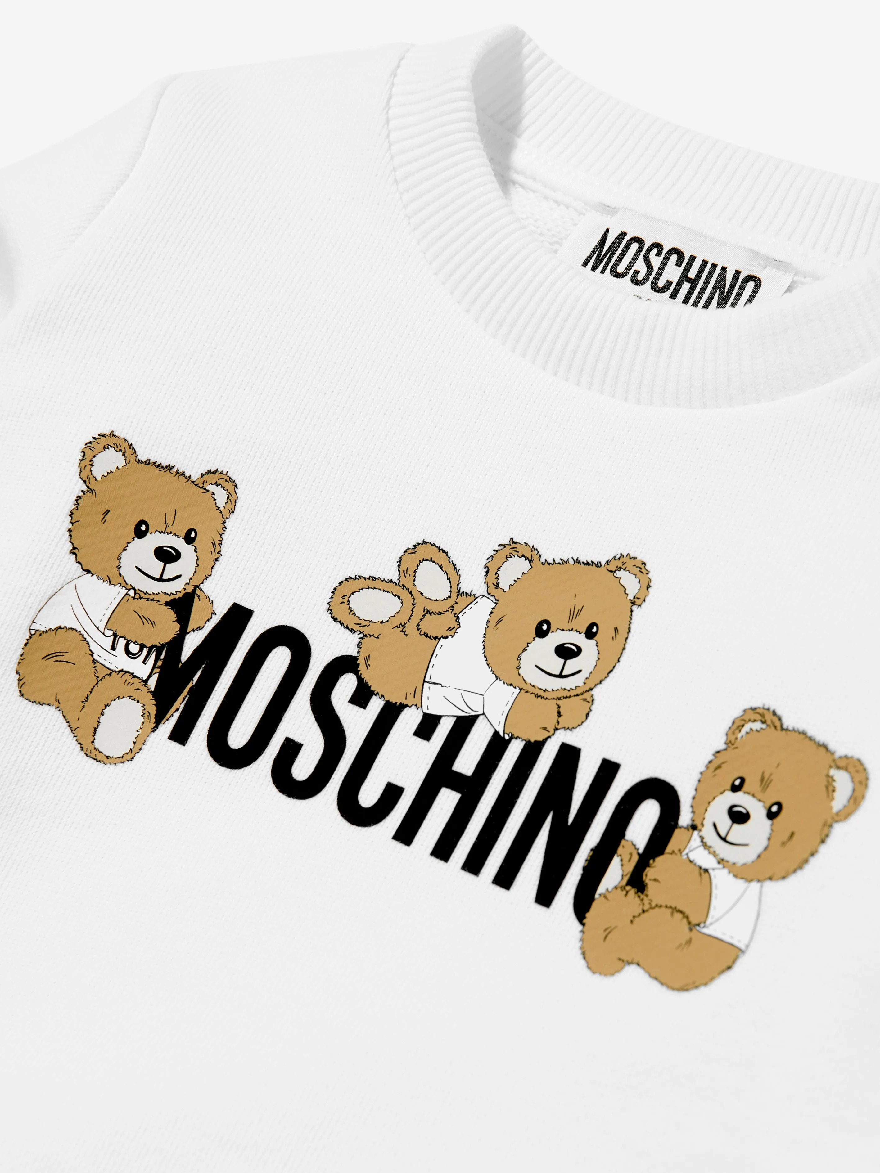 Baby Teddybär Logo Sweatshirt in Weiß