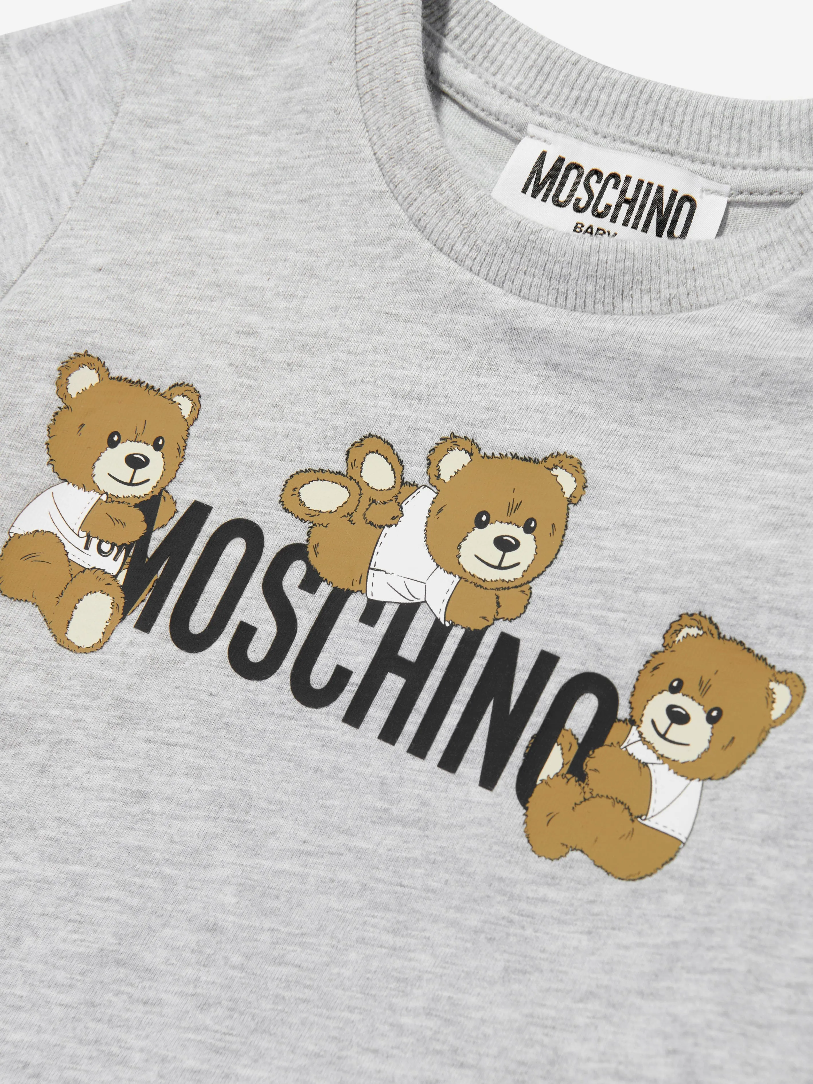 Baby Teddy Bär Logo T-Shirt in Grau