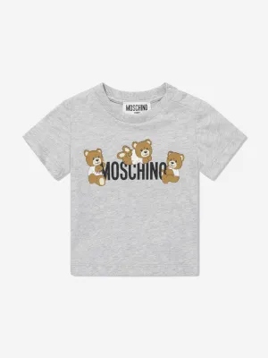 Baby Teddy Bär Logo T-Shirt in Grau