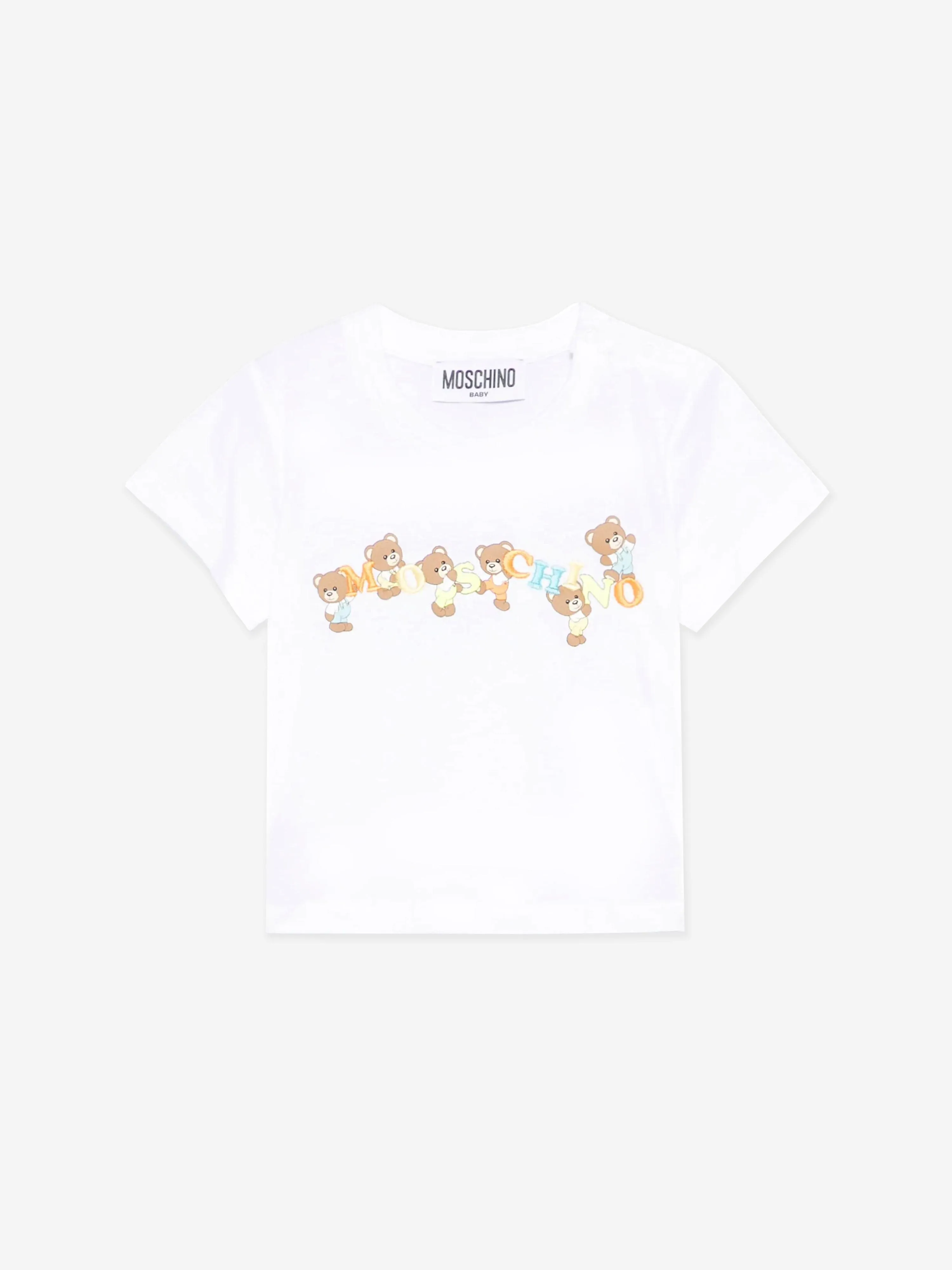 Baby Teddybär Logo T-Shirt in Weiß