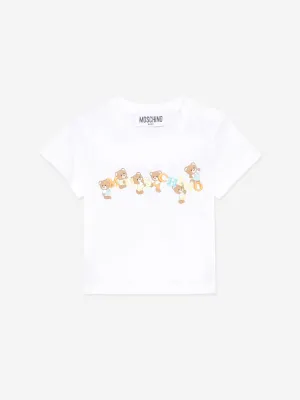 Baby Teddybär Logo T-Shirt in Weiß