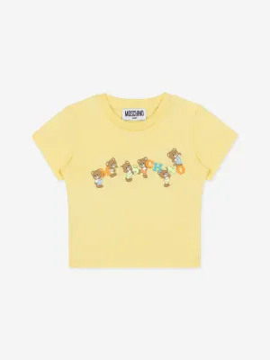 Baby Teddybär Logo T-Shirt in Gelb
