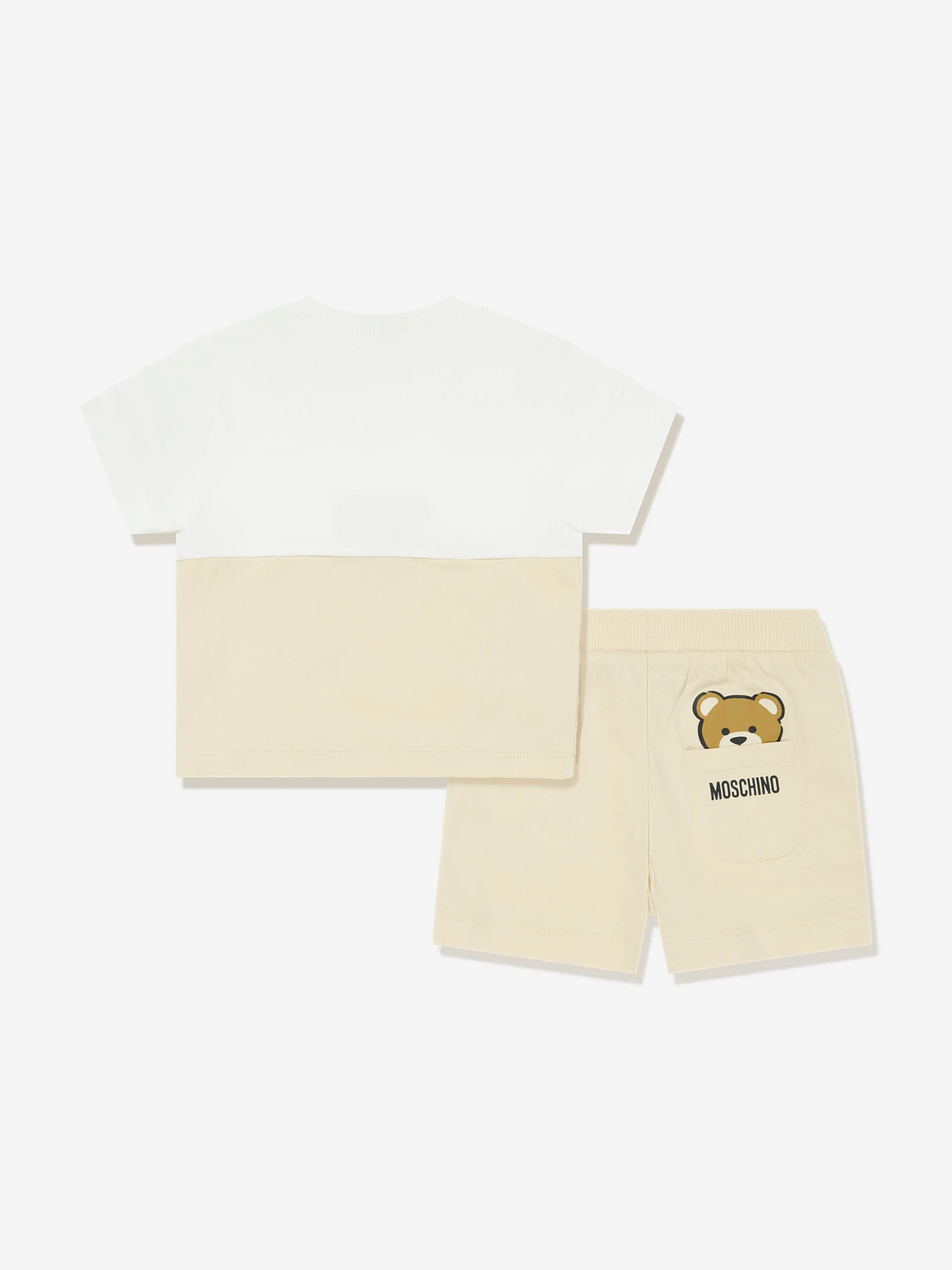 Baby Teddybär Kurzarm-Set in Beige