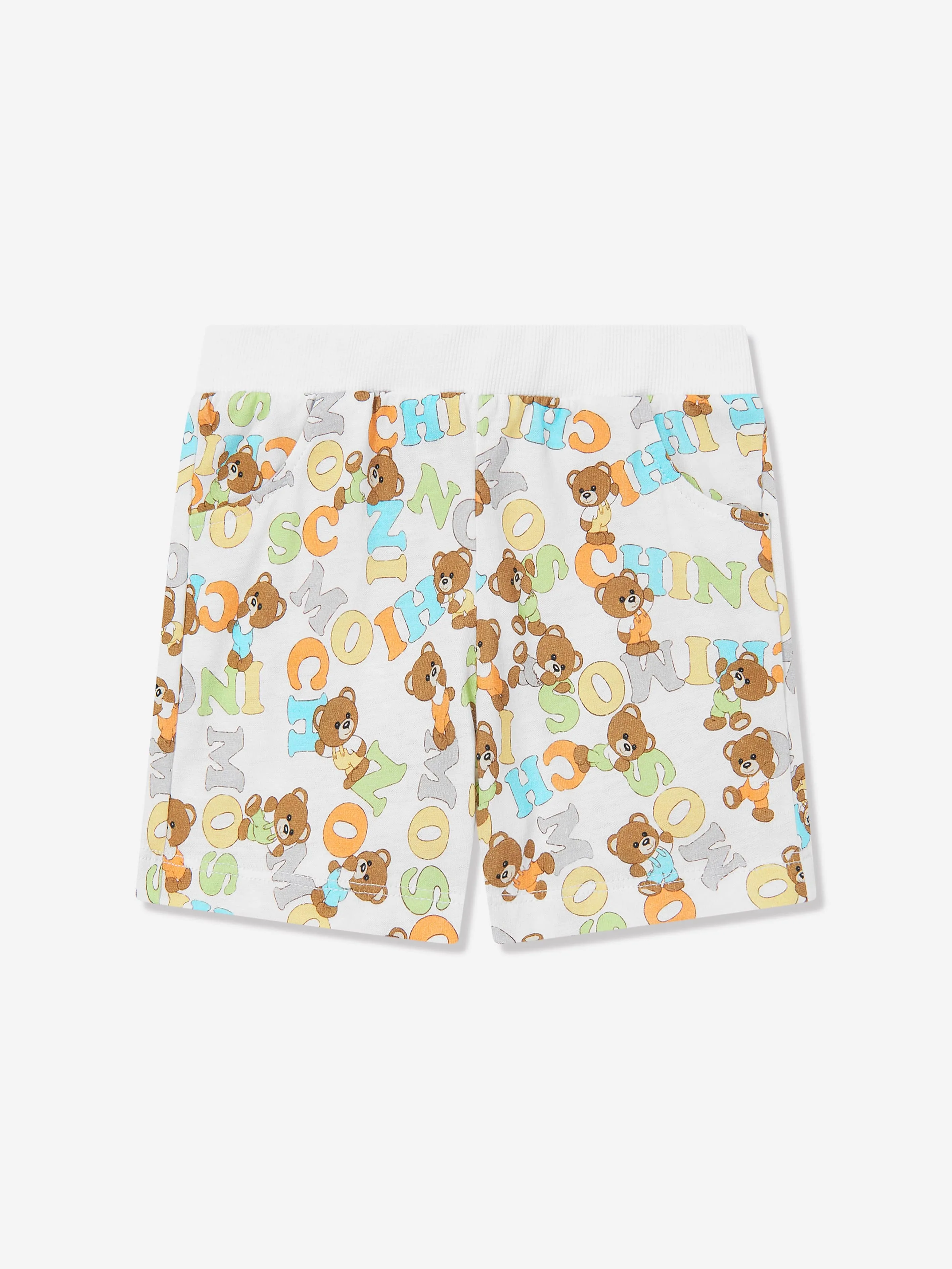 Baby Teddybär Kurzarm-Set in Weiß