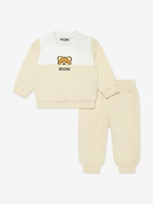 Baby Teddy Bär Jogginganzug in Beige