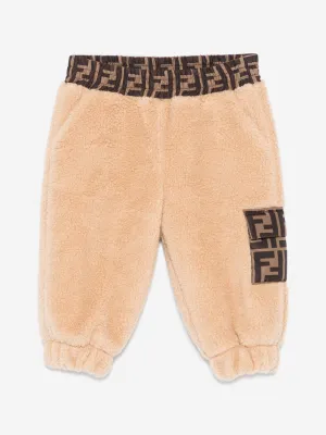 Baby Teddy Jogginghose in Beige