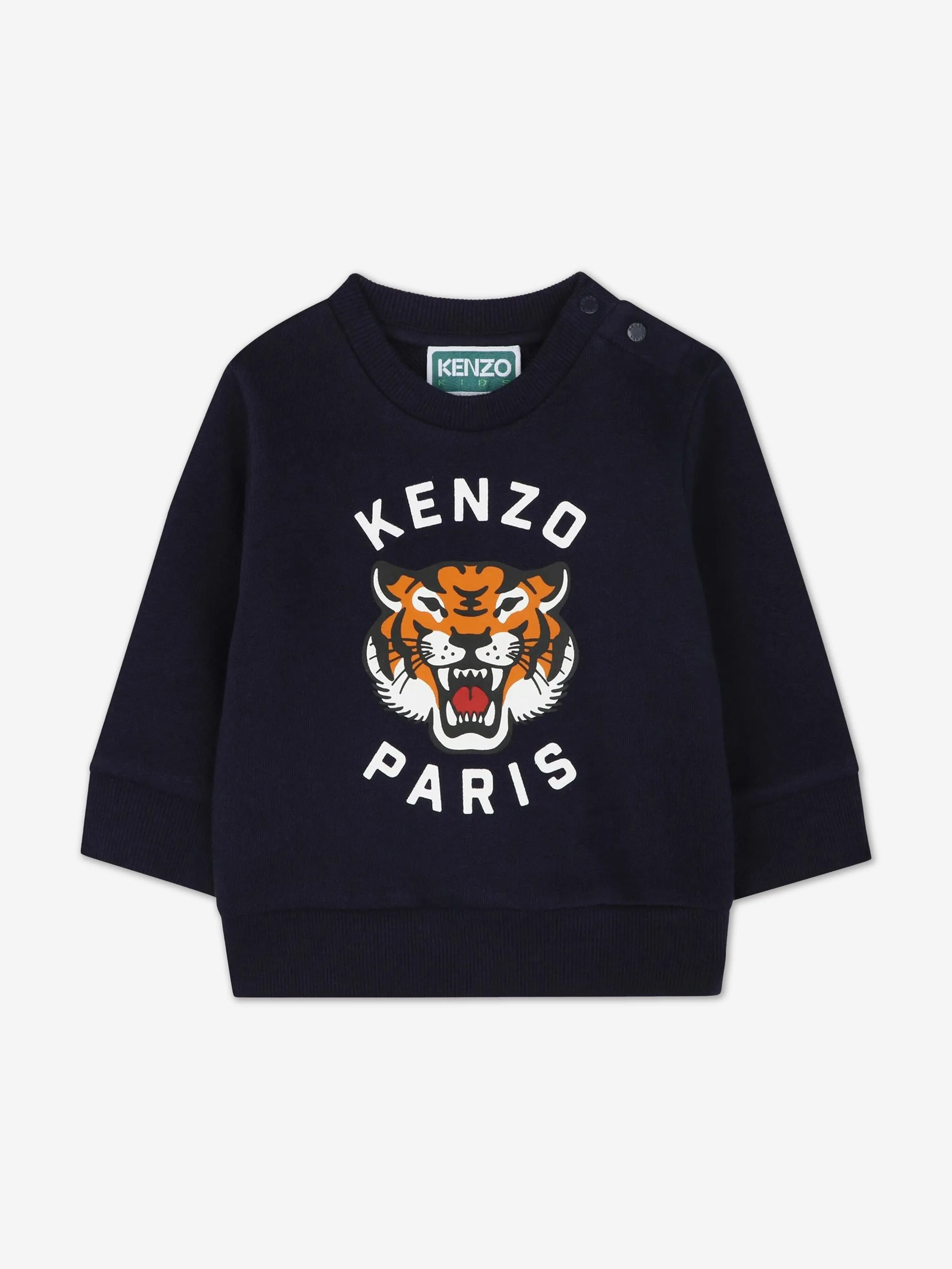 Baby Tiger Logo Trainingsanzug in Marineblau