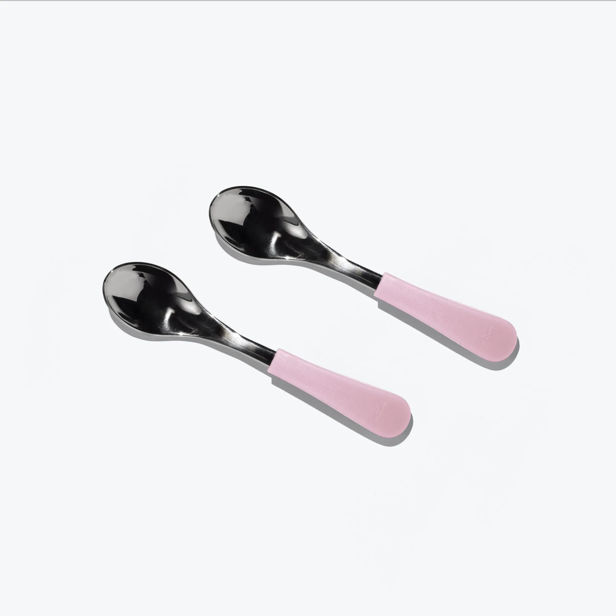 Babykids_Avanchy_Küche Avanchy Edelstahl Baby-Löffel - Pack mit 2 - Rosa