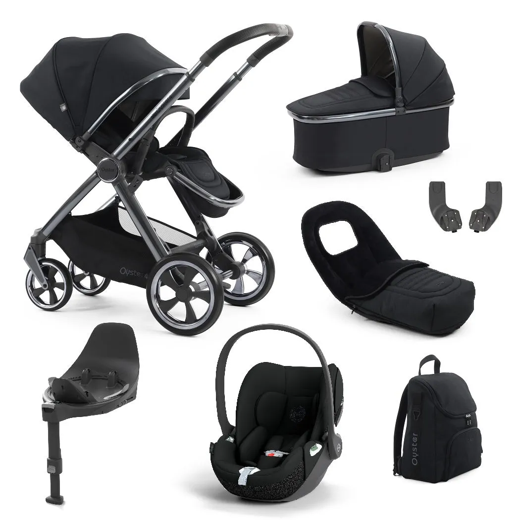 BabyStyle Oyster 4 LUXURY Bundle - 7-teilig - Carbonite - mit Cybex Cloud T