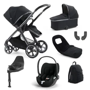 BabyStyle Oyster 4 LUXURY Bundle - 7-teilig - Carbonite - mit Cybex Cloud T
