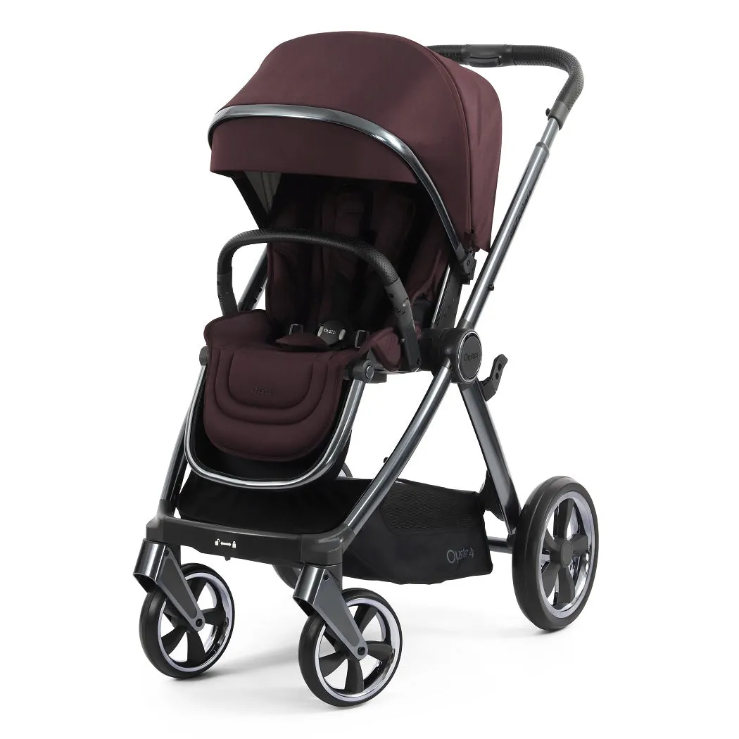 BabyStyle Oyster 4 LUXURY Bundle - 7-teilig - Maulbeerfarben - mit Cybex Cloud T