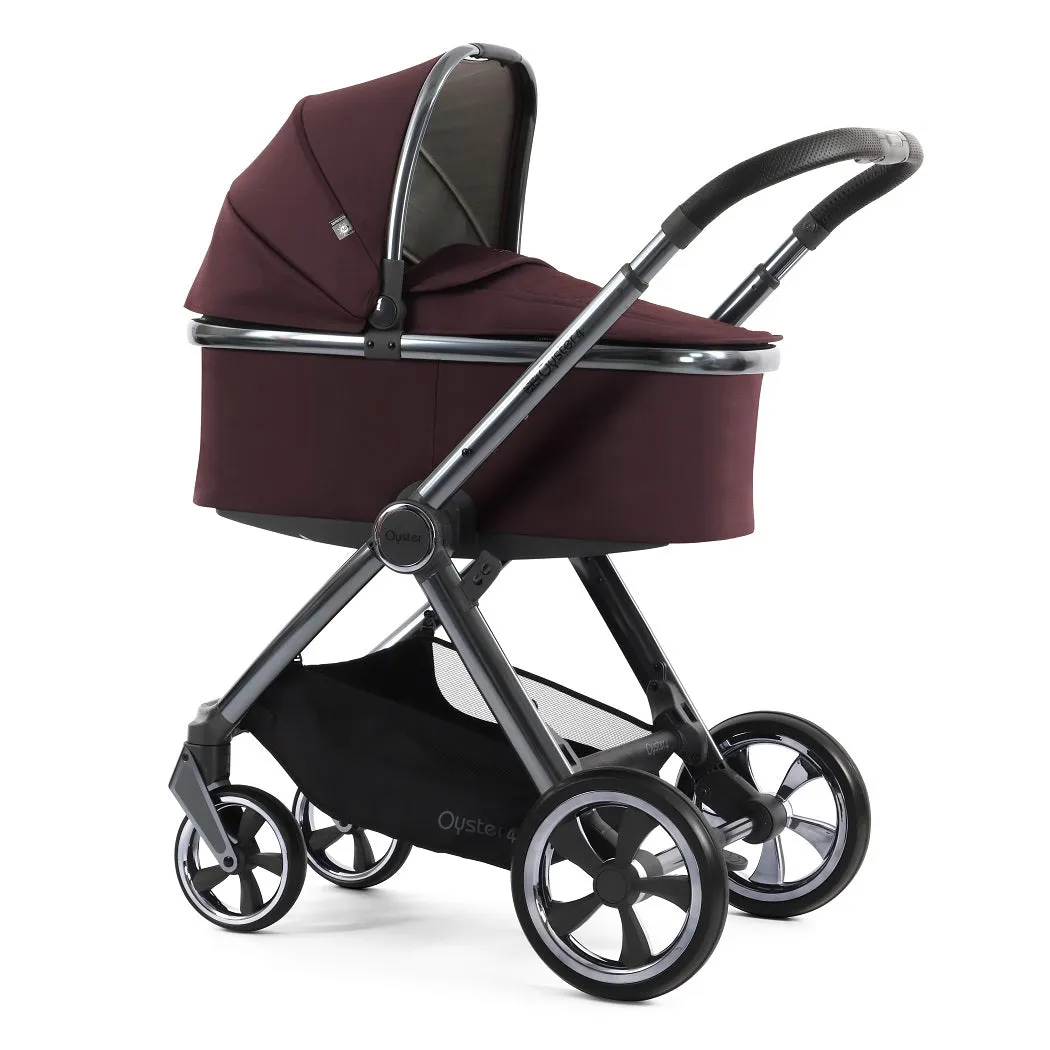 BabyStyle Oyster 4 LUXURY Bundle - 7-teilig - Maulbeerfarben - mit Cybex Cloud T