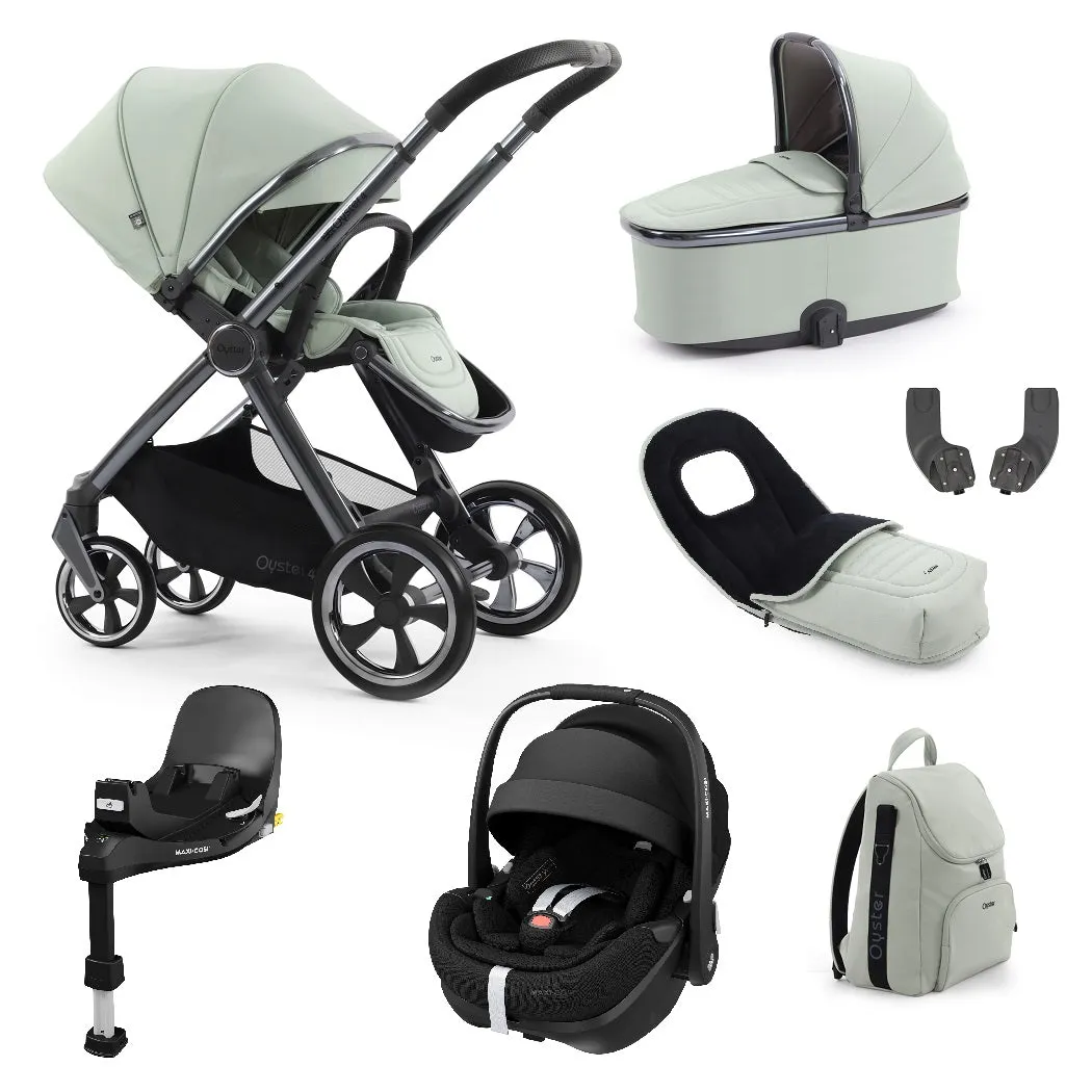 BabyStyle Oyster 4 LUXURY Bundle - 7-teilig - Pistazie - mit Maxi-Cosi Pebble 360 Pro²