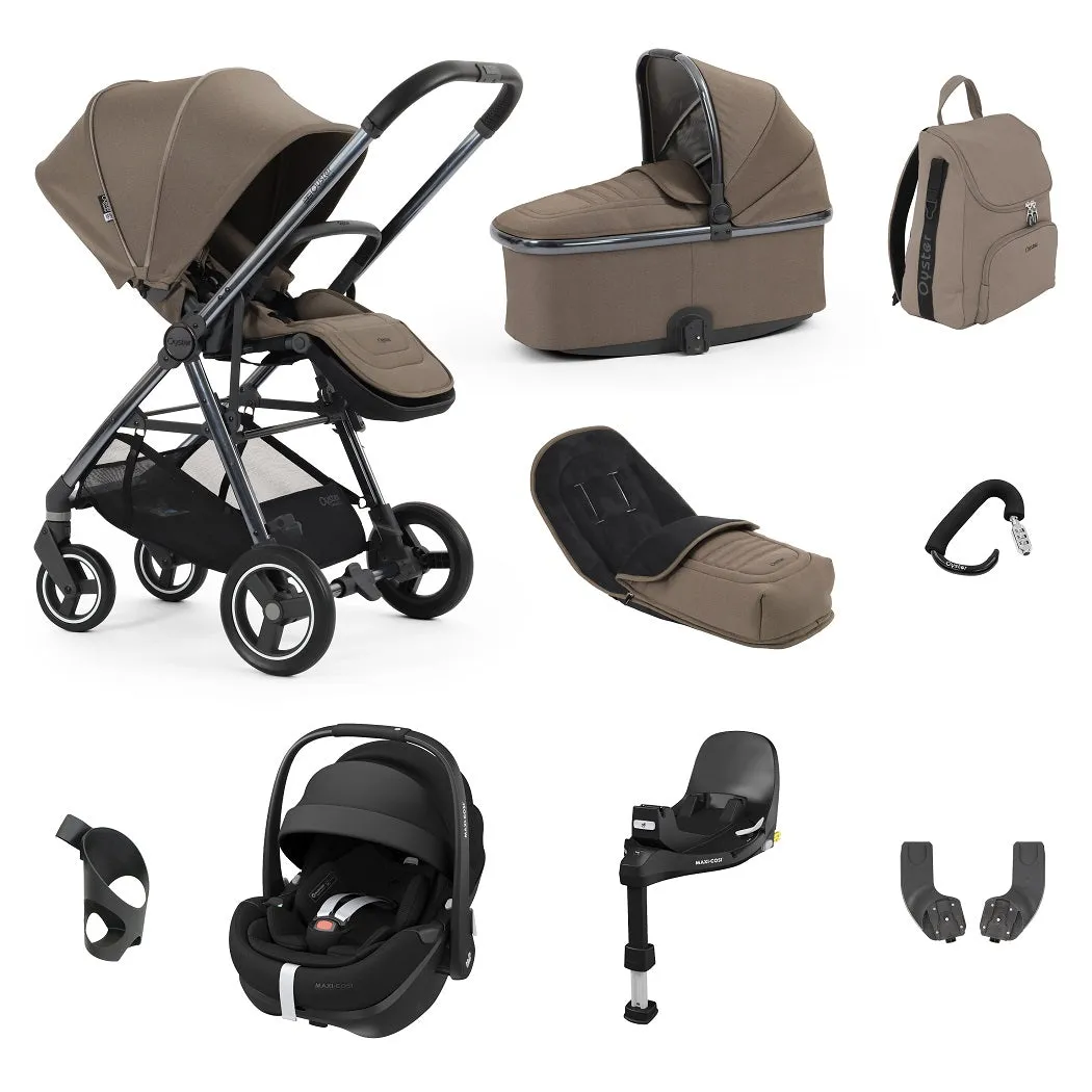 BabyStyle Oyster Gravity  9-teiliges Pebble 360 Pro² Bundle - Mink