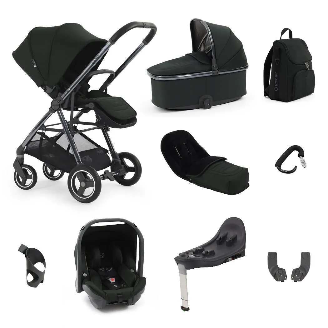 BabyStyle Oyster Gravity  Reisesystem in Schwarz-Olive - 9-teilig