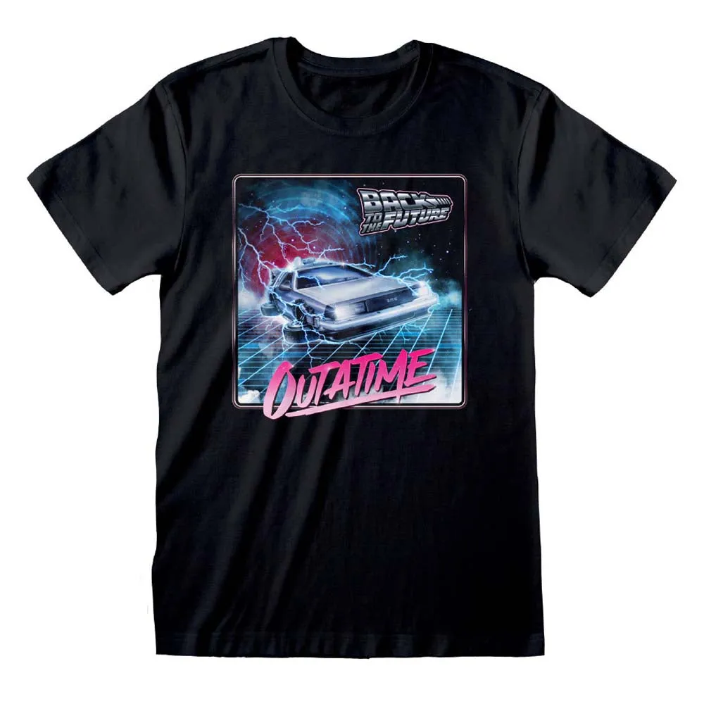 Back To The Future Outa Time Neon T-Shirt dad bod shirts discount
