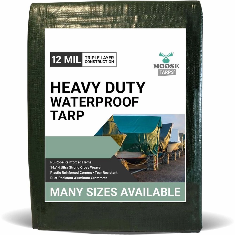 Best Selection Back to School TentandTable MS-TPD-4060 Moose Supply Waterproof Heavy Duty Tarp, Green/Brown ,55-80%OFF Cheap Sale sale are cheapest price online, we get lowest Items price with free shipping.