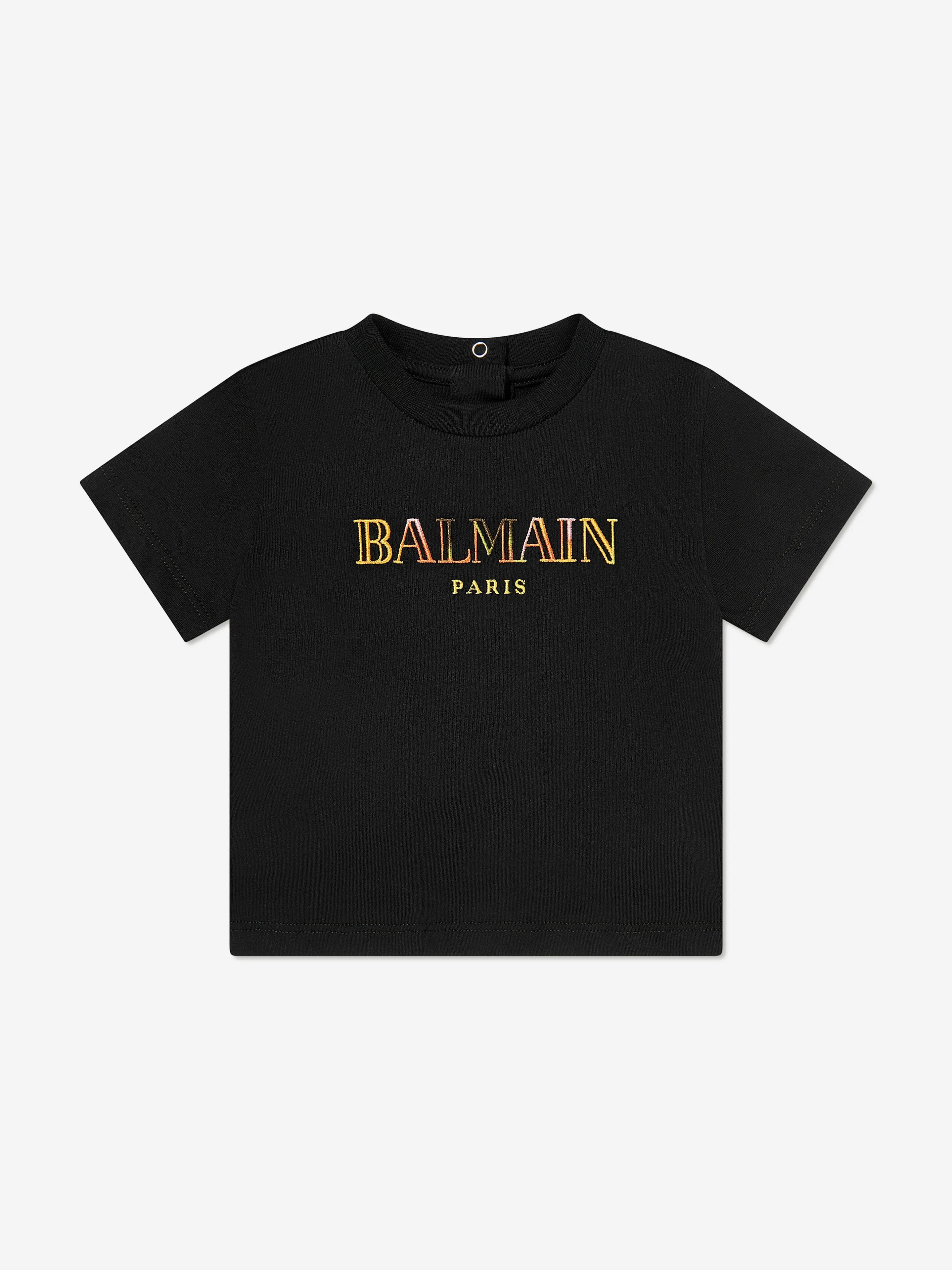 Balmain Baby Logo T-Shirt in Schwarz