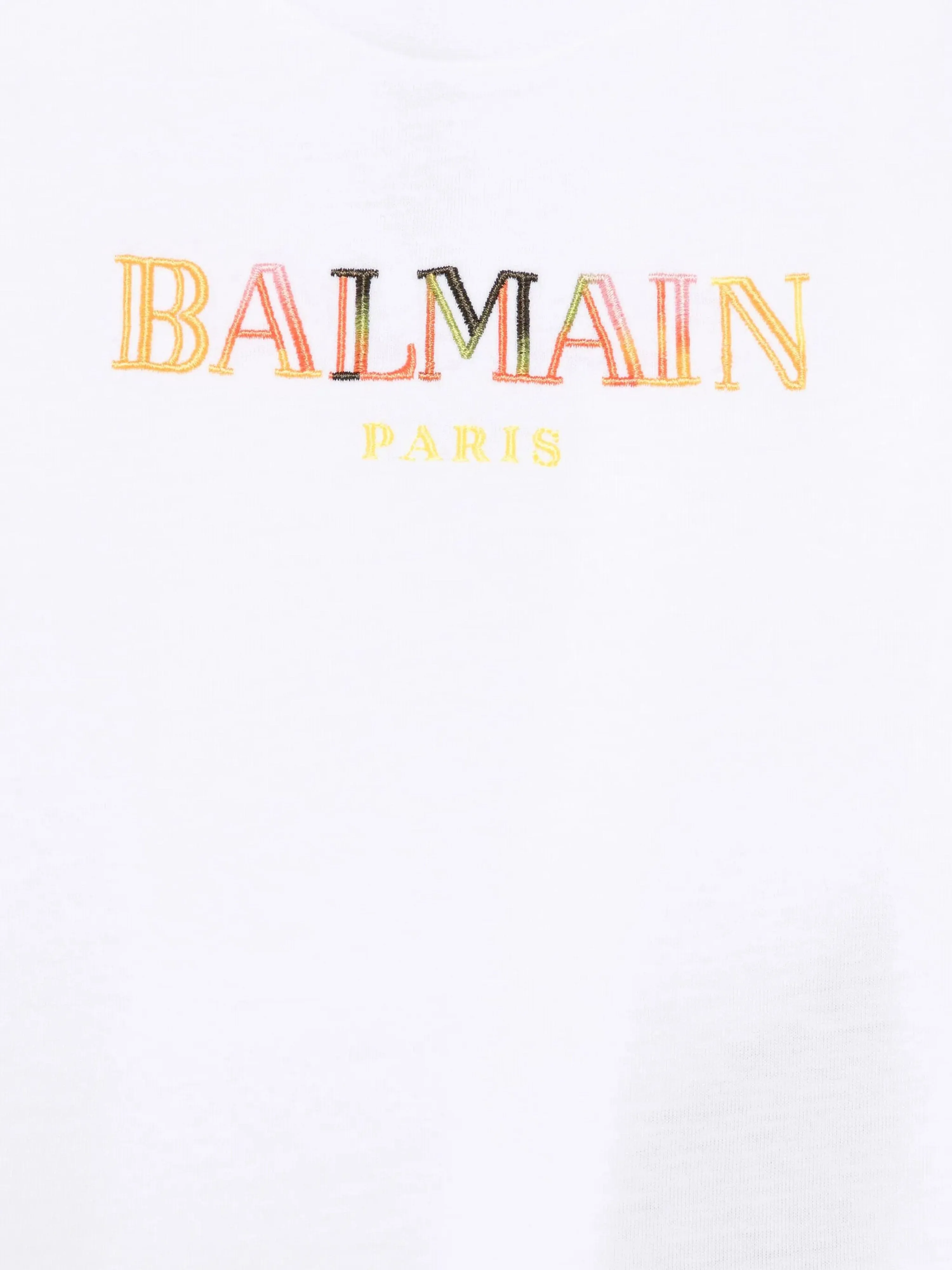 Balmain Baby Logo T-Shirt in Weiß