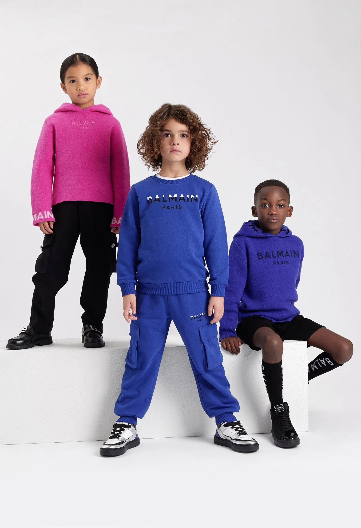 Balmain Boys Cargo Joggerhose in Blau