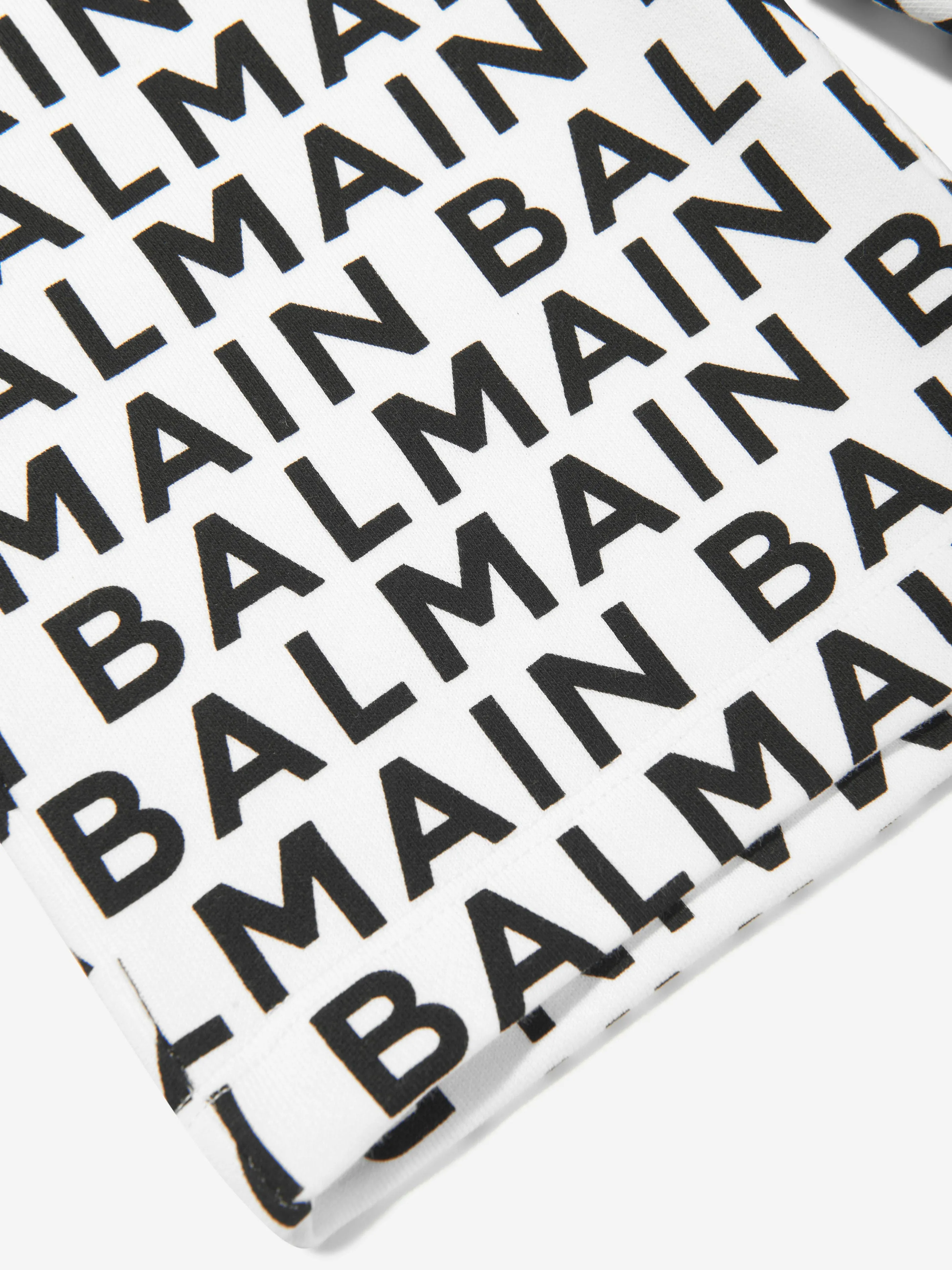 Balmain Boys Logo Jersey Shorts in Schwarz