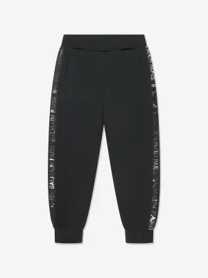 Balmain Boys Logo Joggerhose in Schwarz