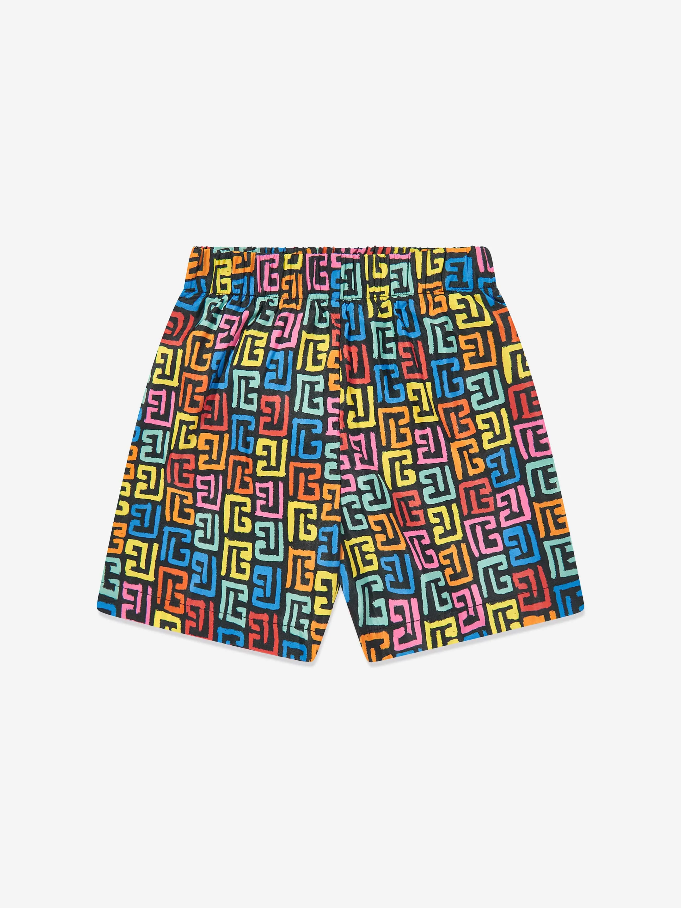 Balmain Boys Monogram Badehose in Mehrfarben