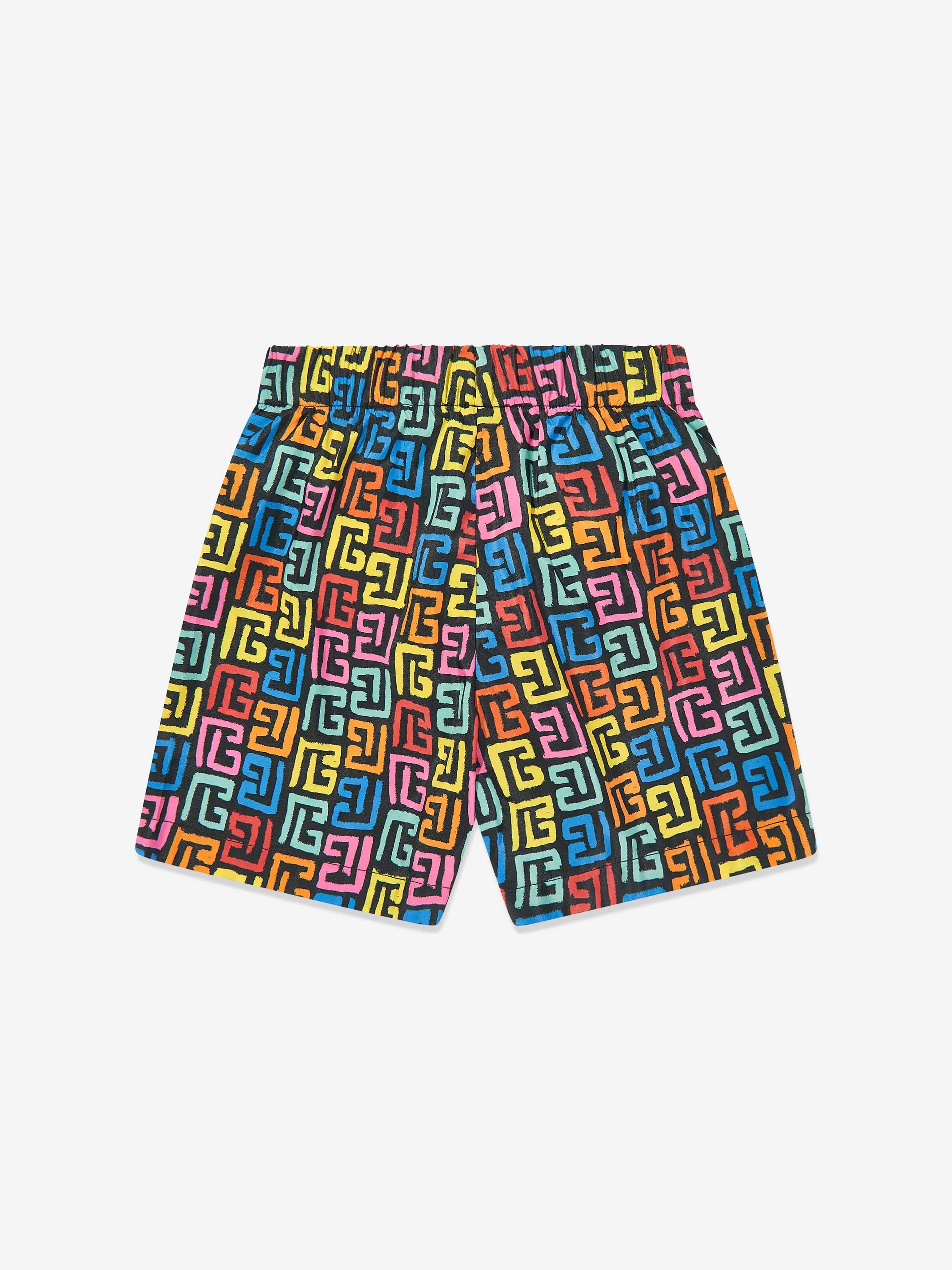 Balmain Boys Monogram Badehose in Mehrfarben