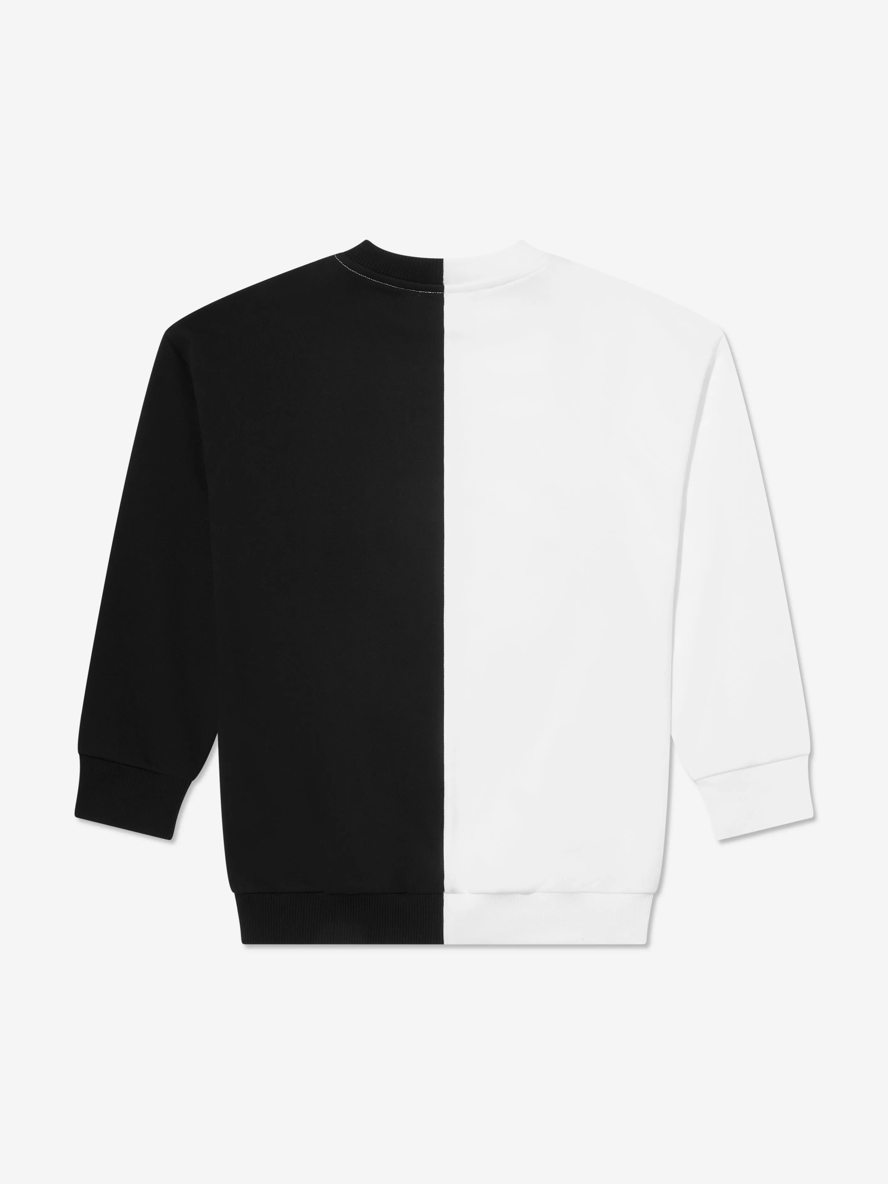 Balmain Kids Colourblock Sweatshirt in Weiß