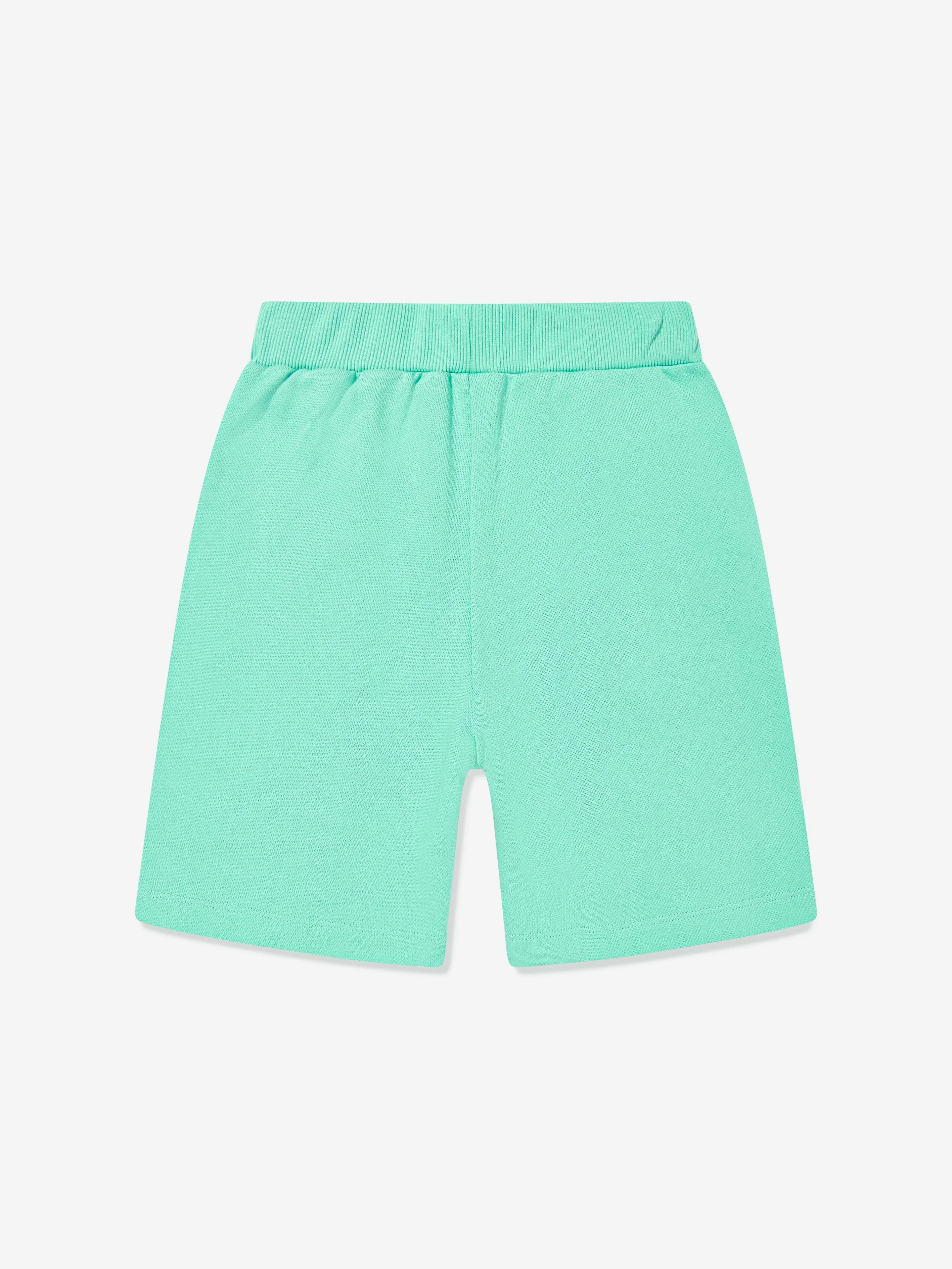 Balmain Kids Jersey Shorts in Grün