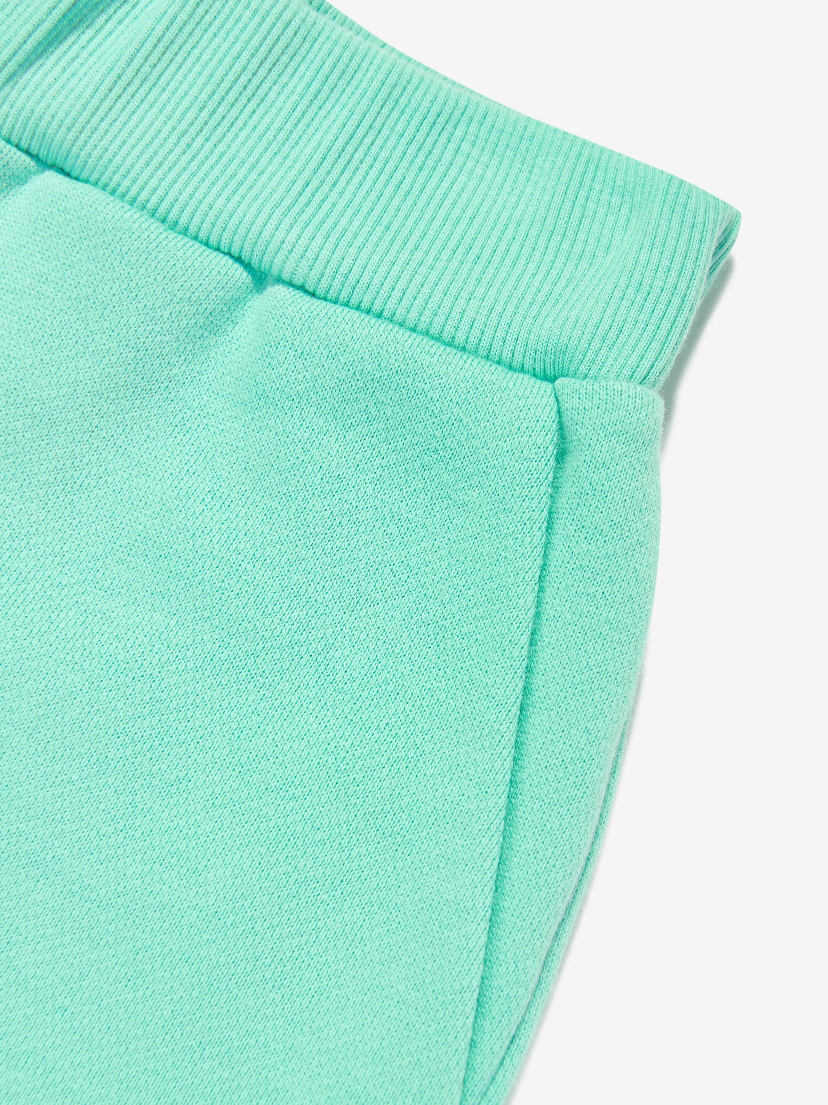 Balmain Kids Jersey Shorts in Grün