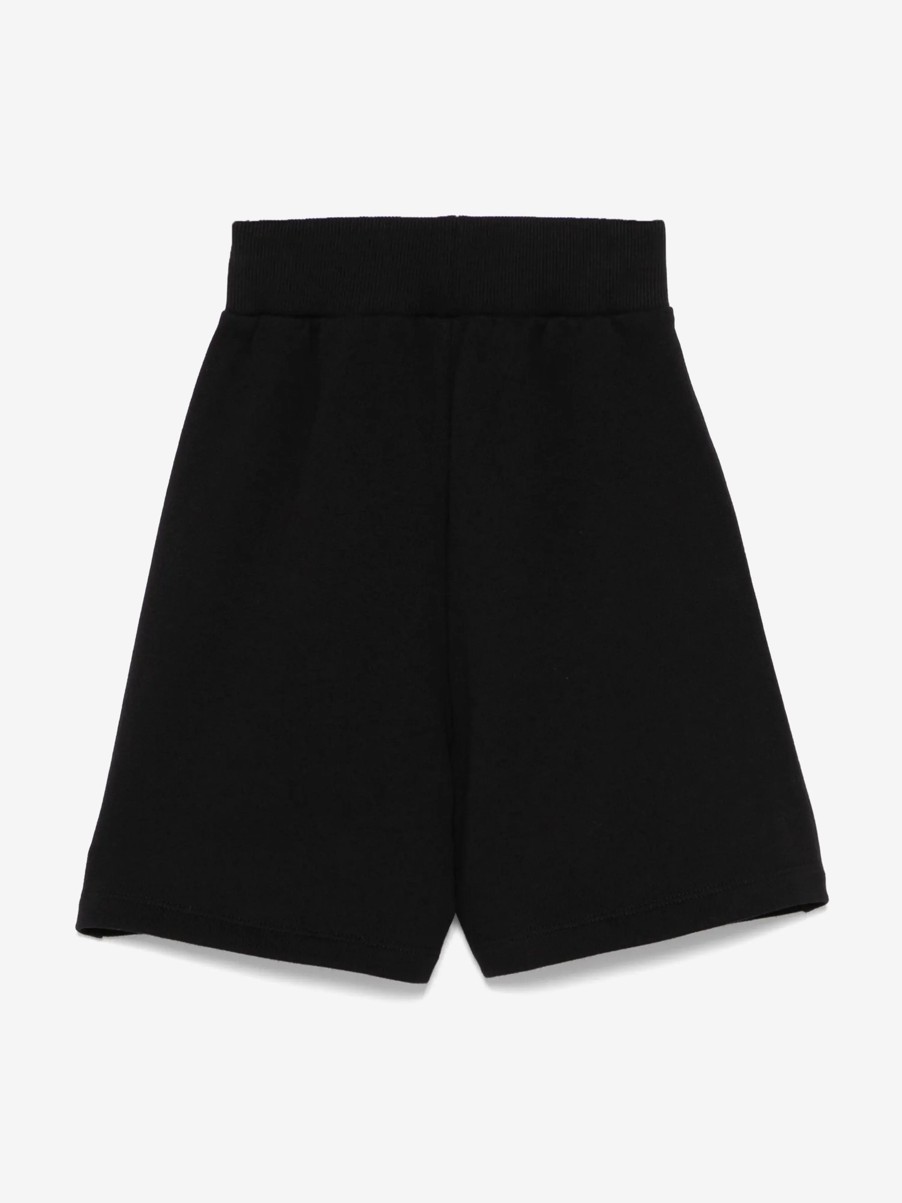 Balmain Kids Logo Jersey Shorts in Schwarz