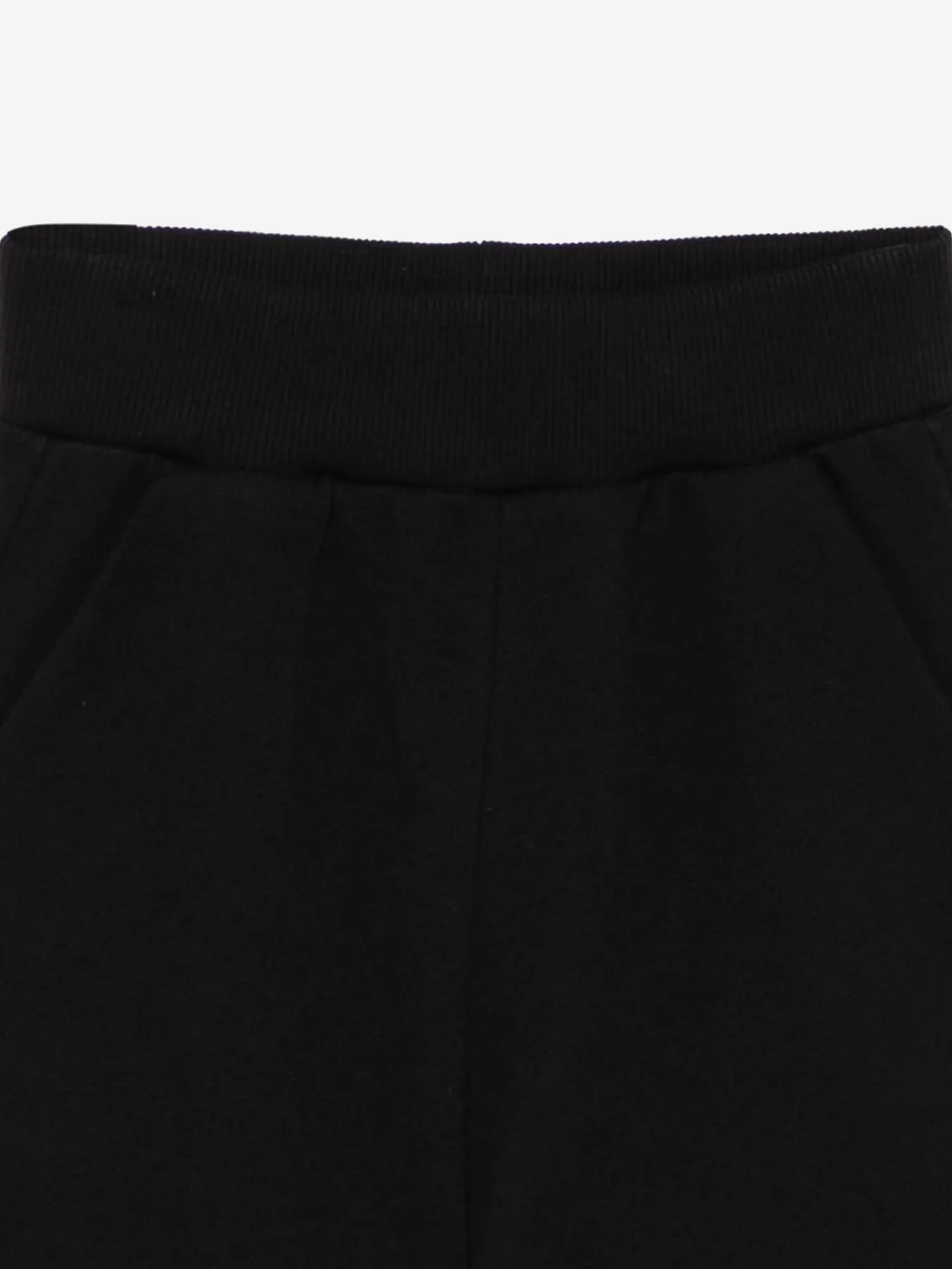 Balmain Kids Logo Jersey Shorts in Schwarz
