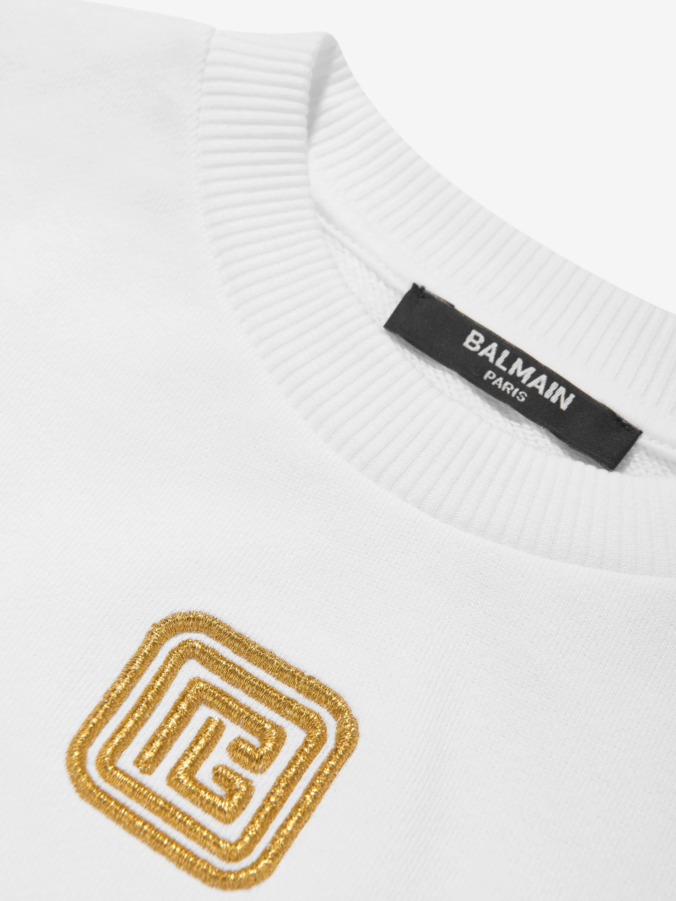 Balmain Kids Logo-Sweatshirt in Weiß