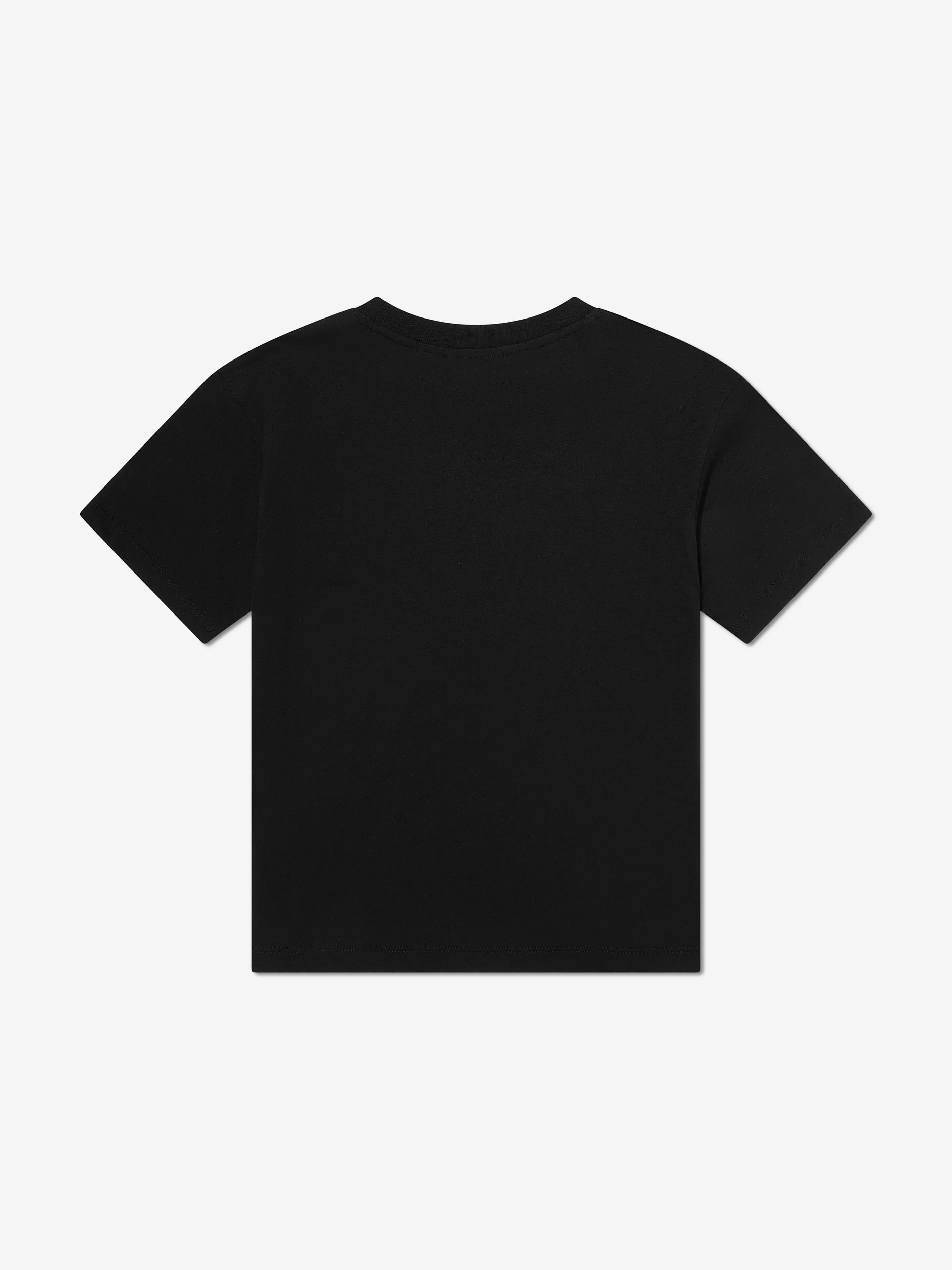 Balmain Kids Logo T-Shirt in Schwarz