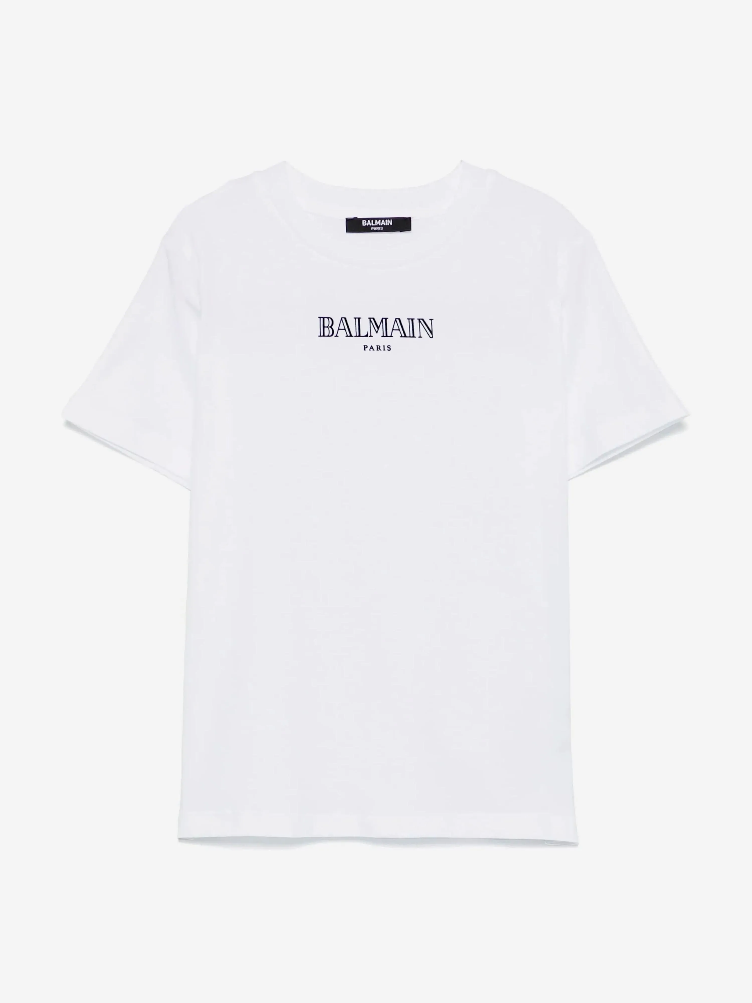 Balmain Kids Logo T-Shirt in Weiß
