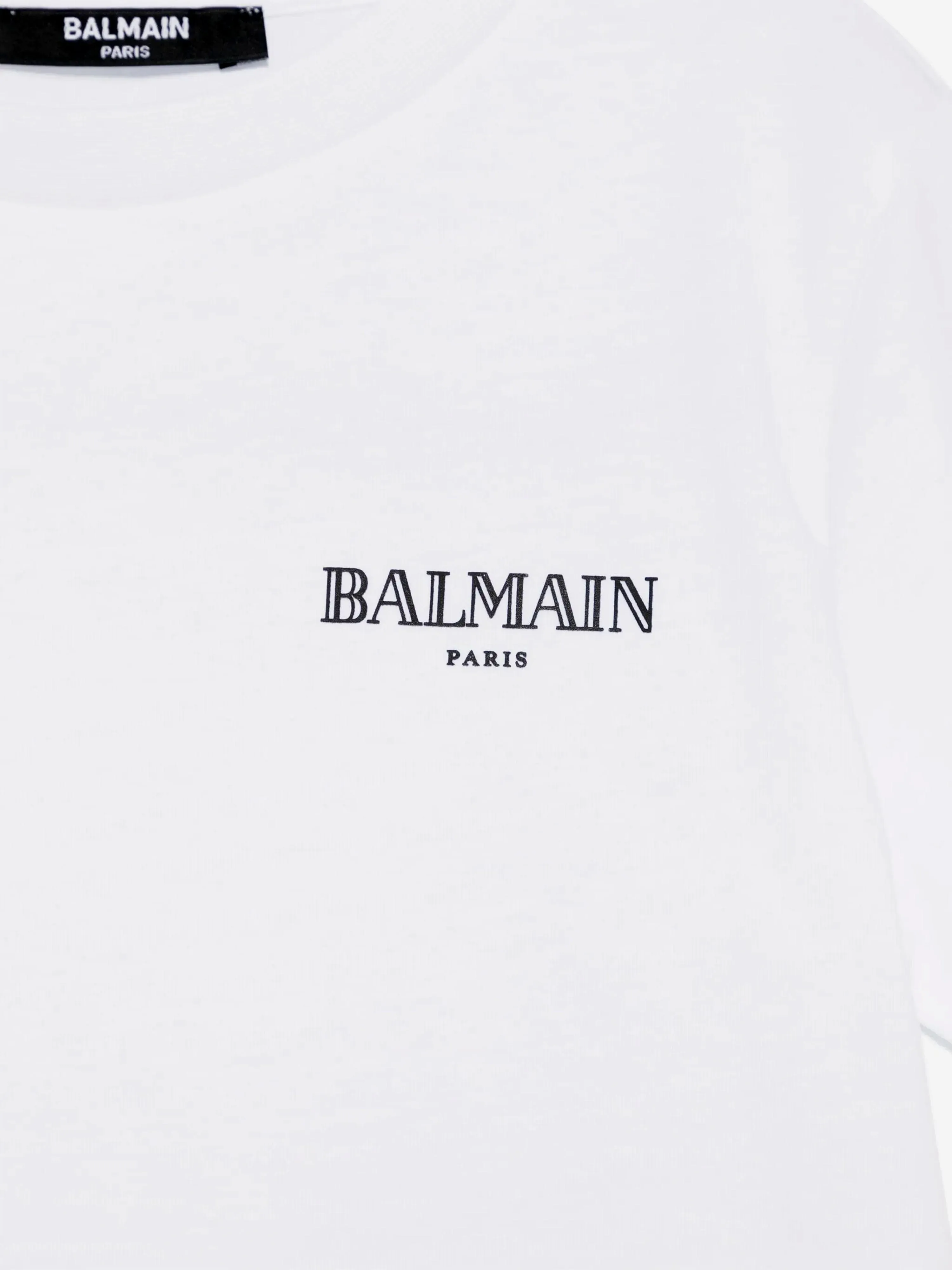 Balmain Kids Logo T-Shirt in Weiß
