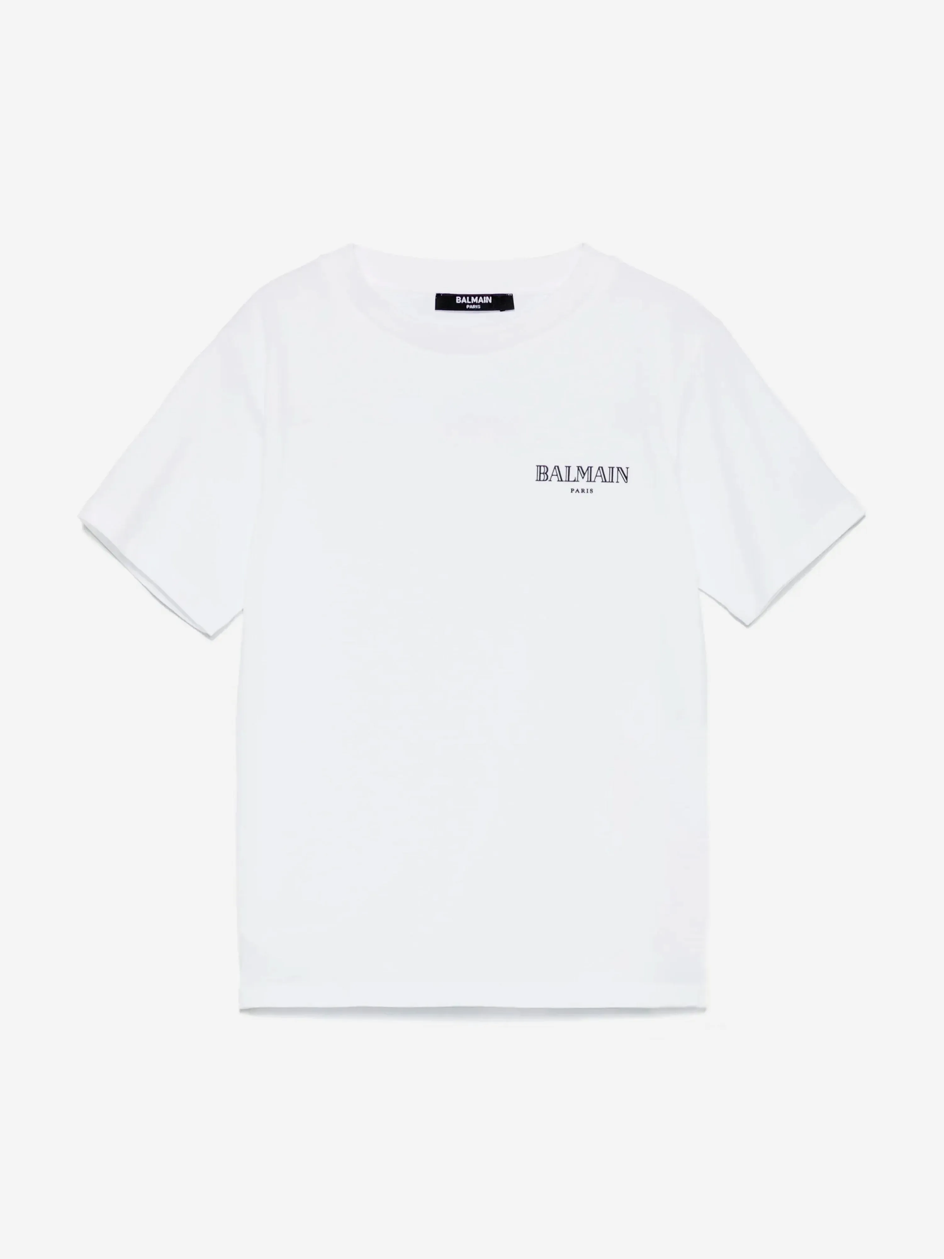 Balmain Kids Logo T-Shirt in Weiß