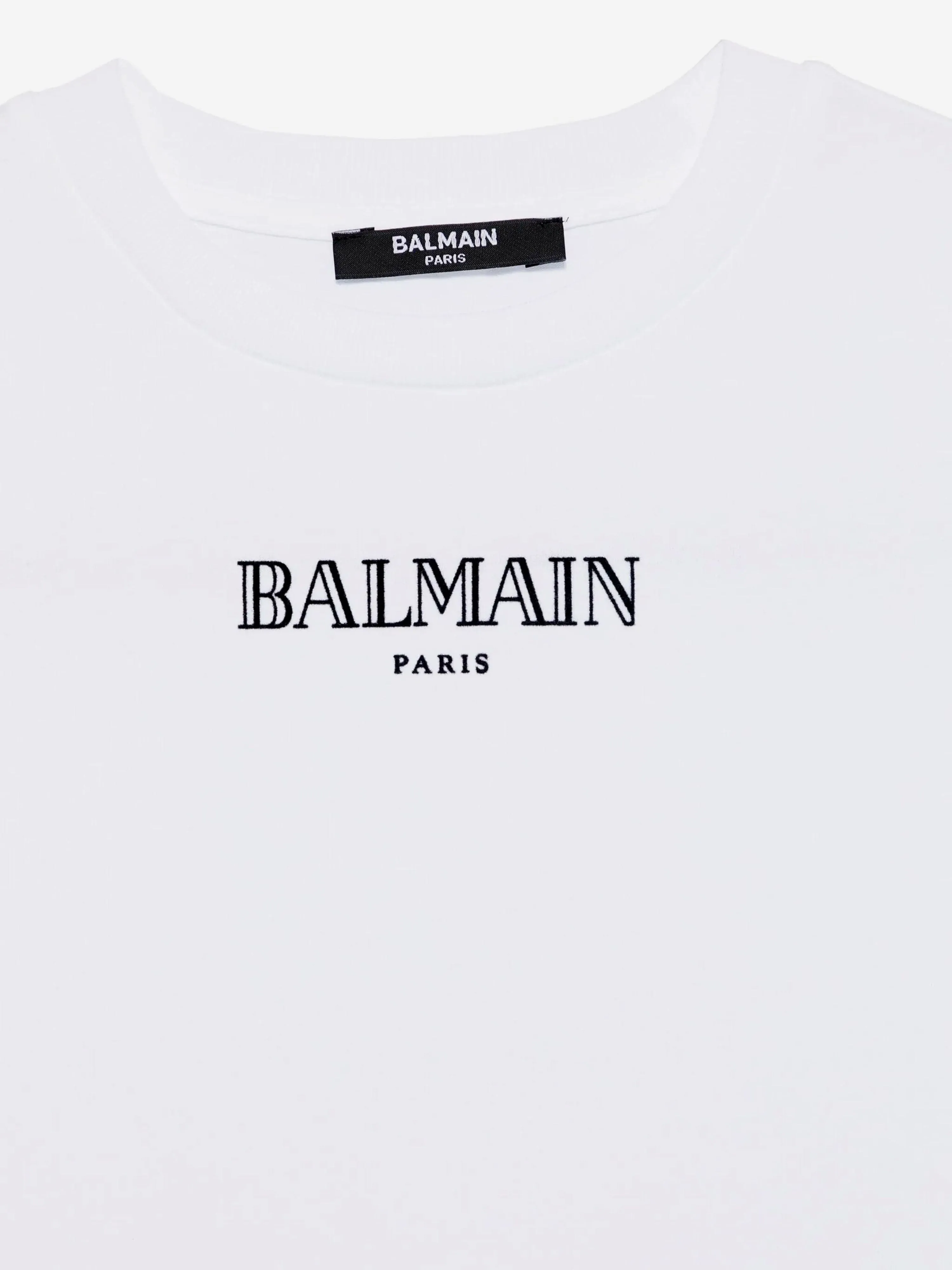 Balmain Kids Logo T-Shirt in Weiß